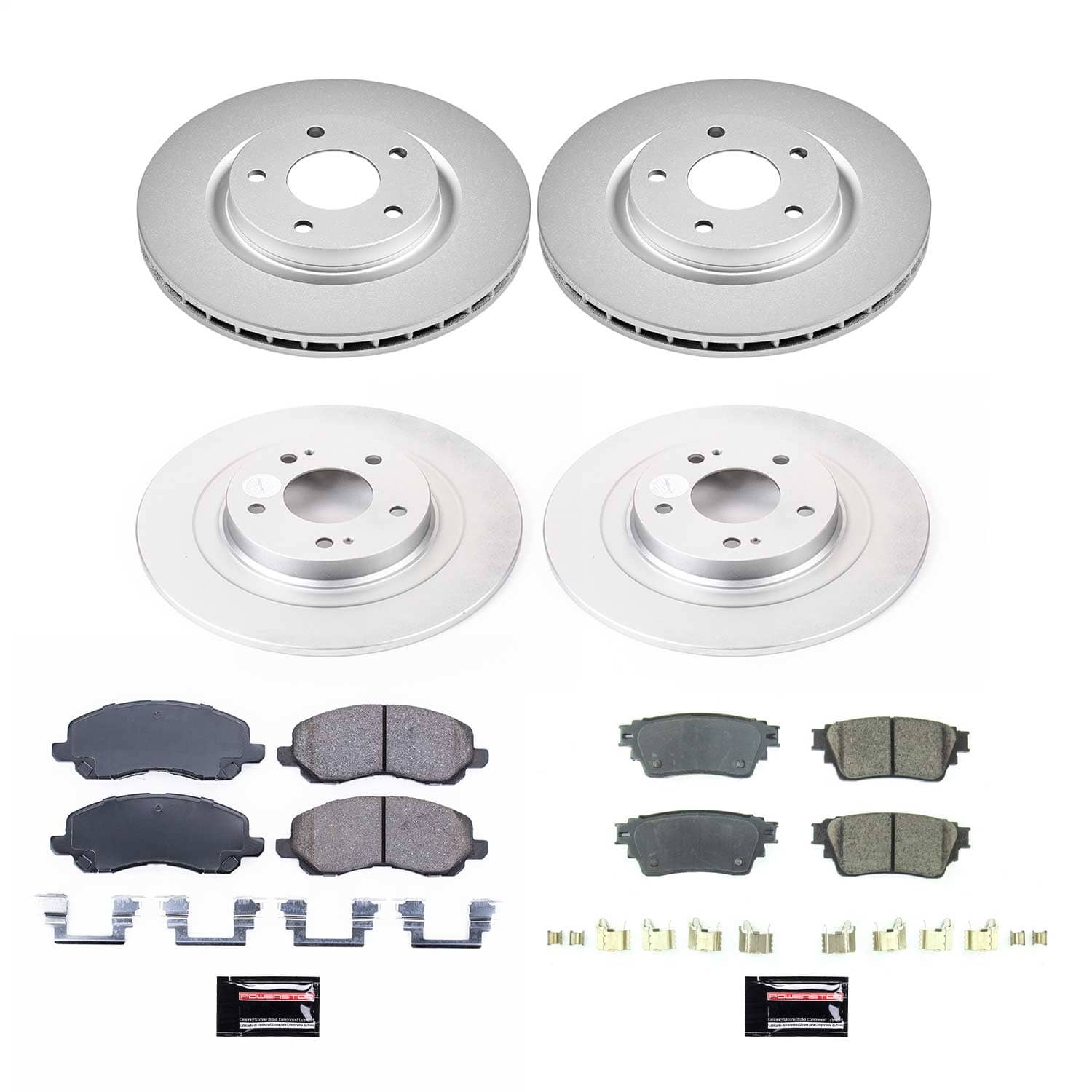 Power Stop - CRK8397 - Front and Rear - Disc Brake Pad and Rotor Kit