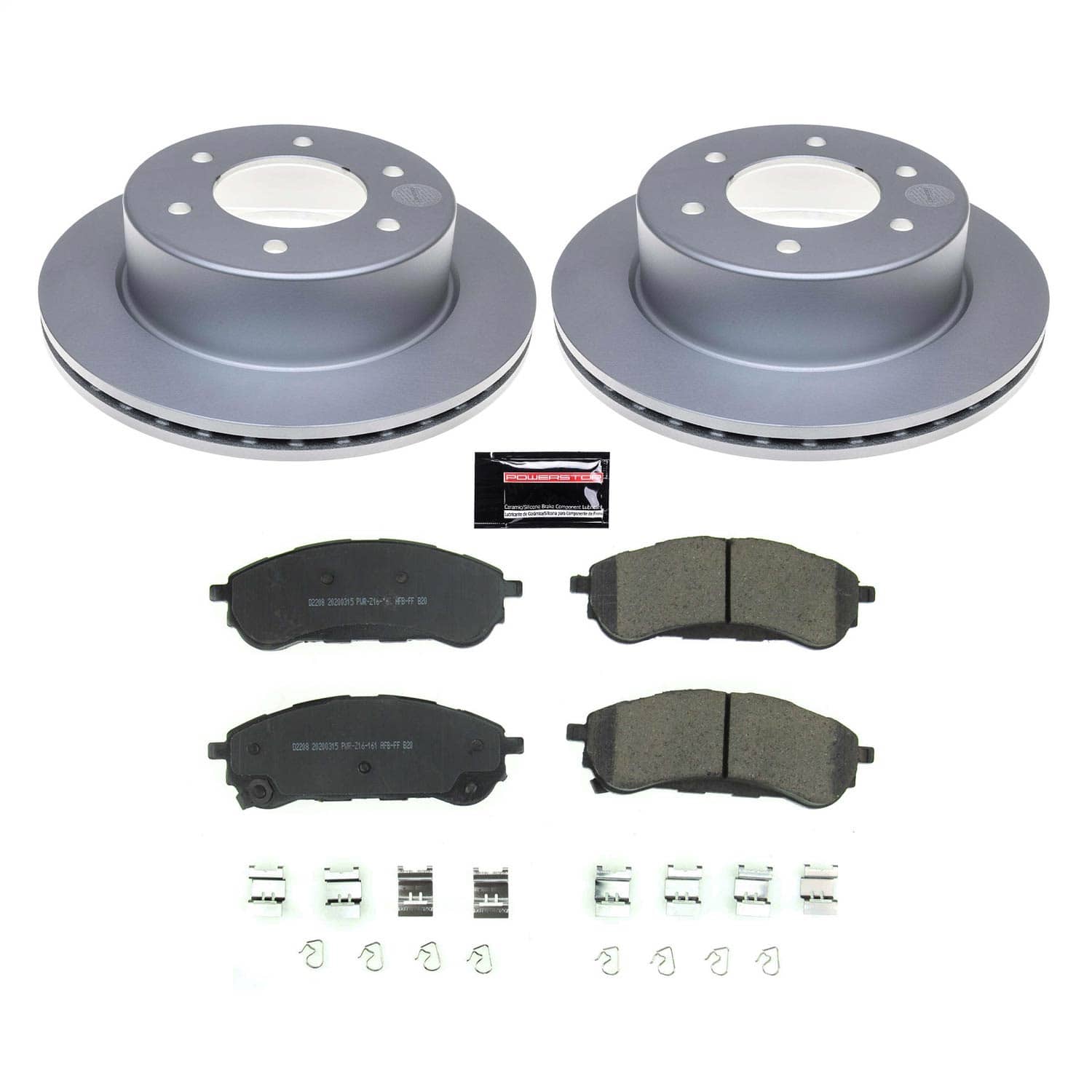 Power Stop - CRK8430 - Rear - Disc Brake Pad and Rotor Kit