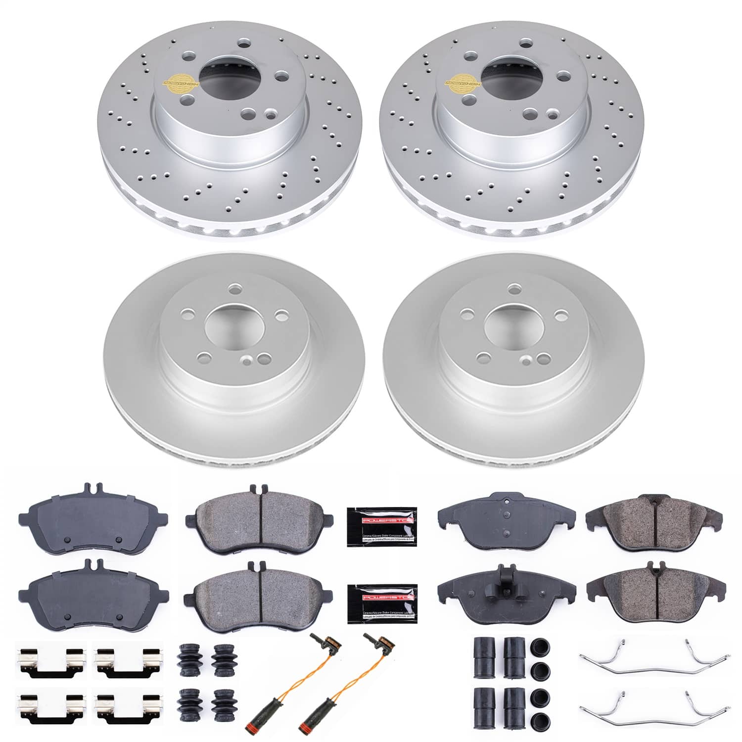 Power Stop - CRK8439 - Front and Rear - Disc Brake Pad and Rotor Kit