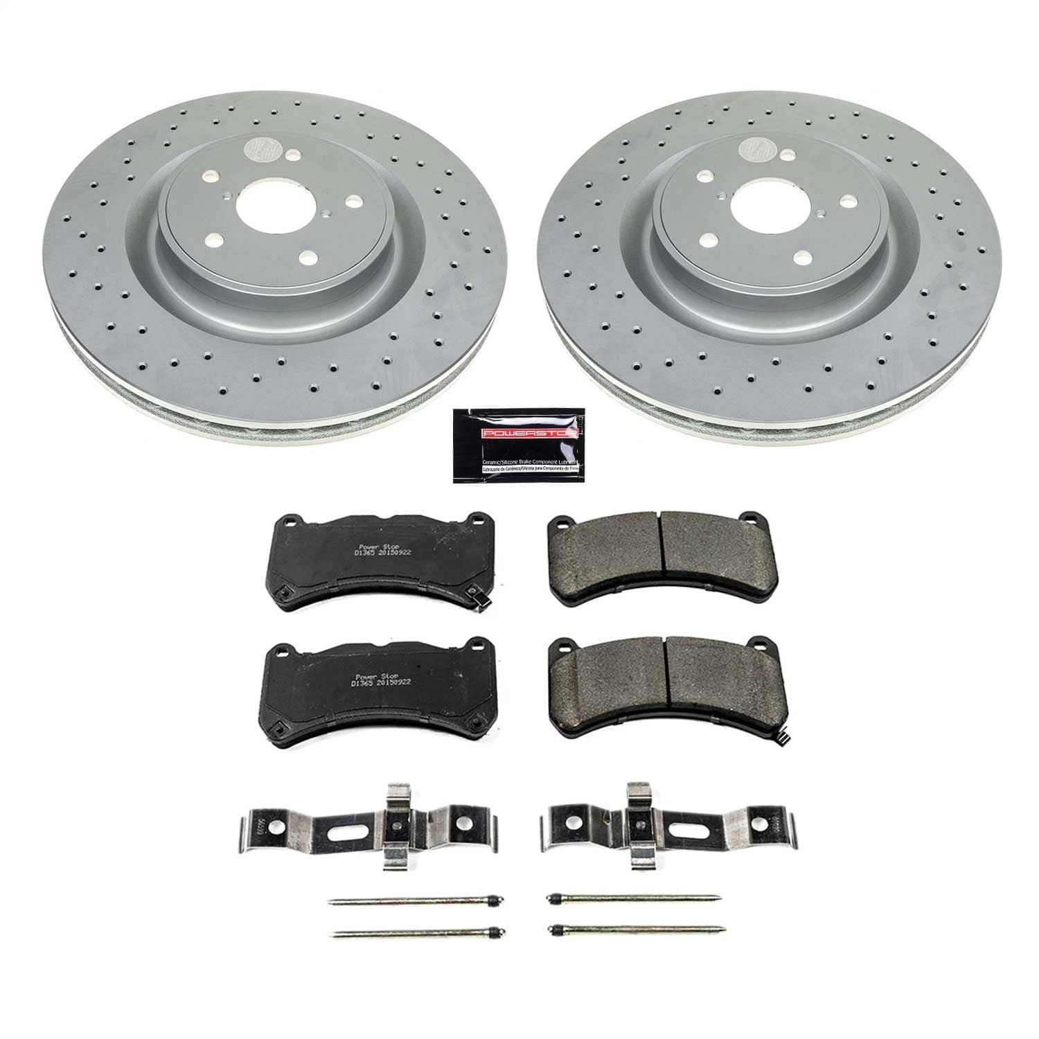 Power Stop - CRK8482 - Front - Disc Brake Pad and Rotor Kit