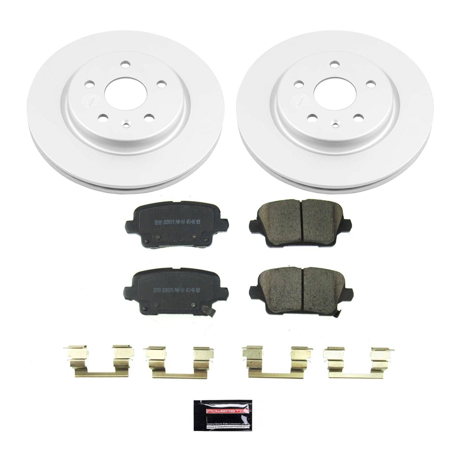Power Stop - CRK8487 - Rear - Disc Brake Pad and Rotor Kit