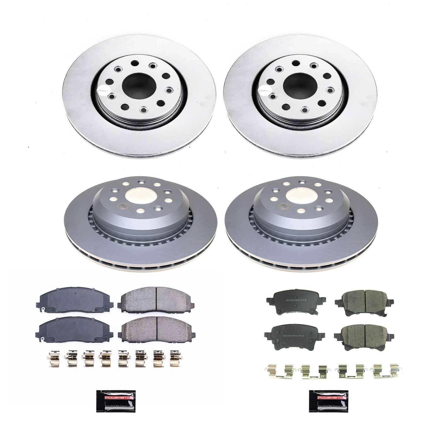 Power Stop - CRK8509 - Front and Rear - Disc Brake Pad and Rotor Kit