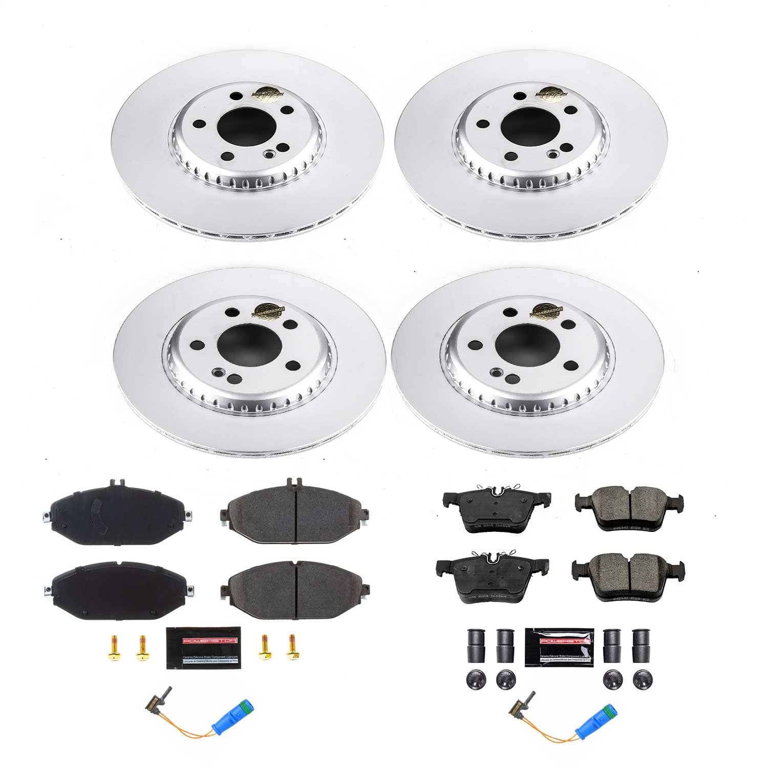 Power Stop - CRK8546 - Front and Rear - Disc Brake Pad and Rotor Kit
