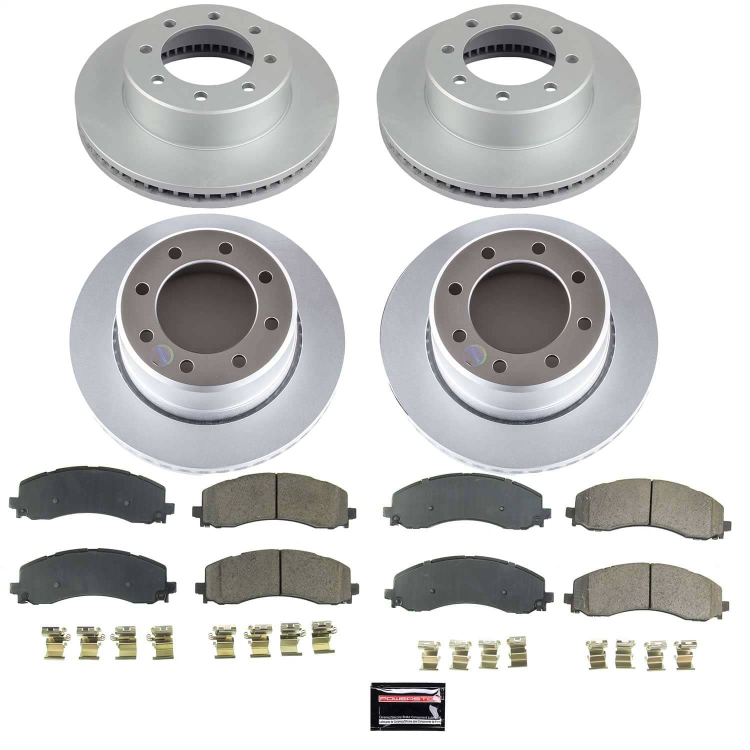 Power Stop - CRK8640 - Front and Rear - Disc Brake Pad and Rotor Kit