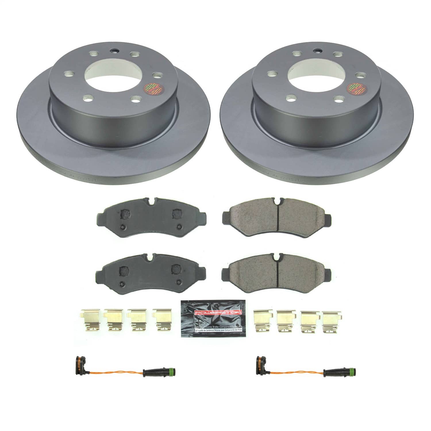 Power Stop - CRK8656 - Rear - Disc Brake Pad and Rotor Kit