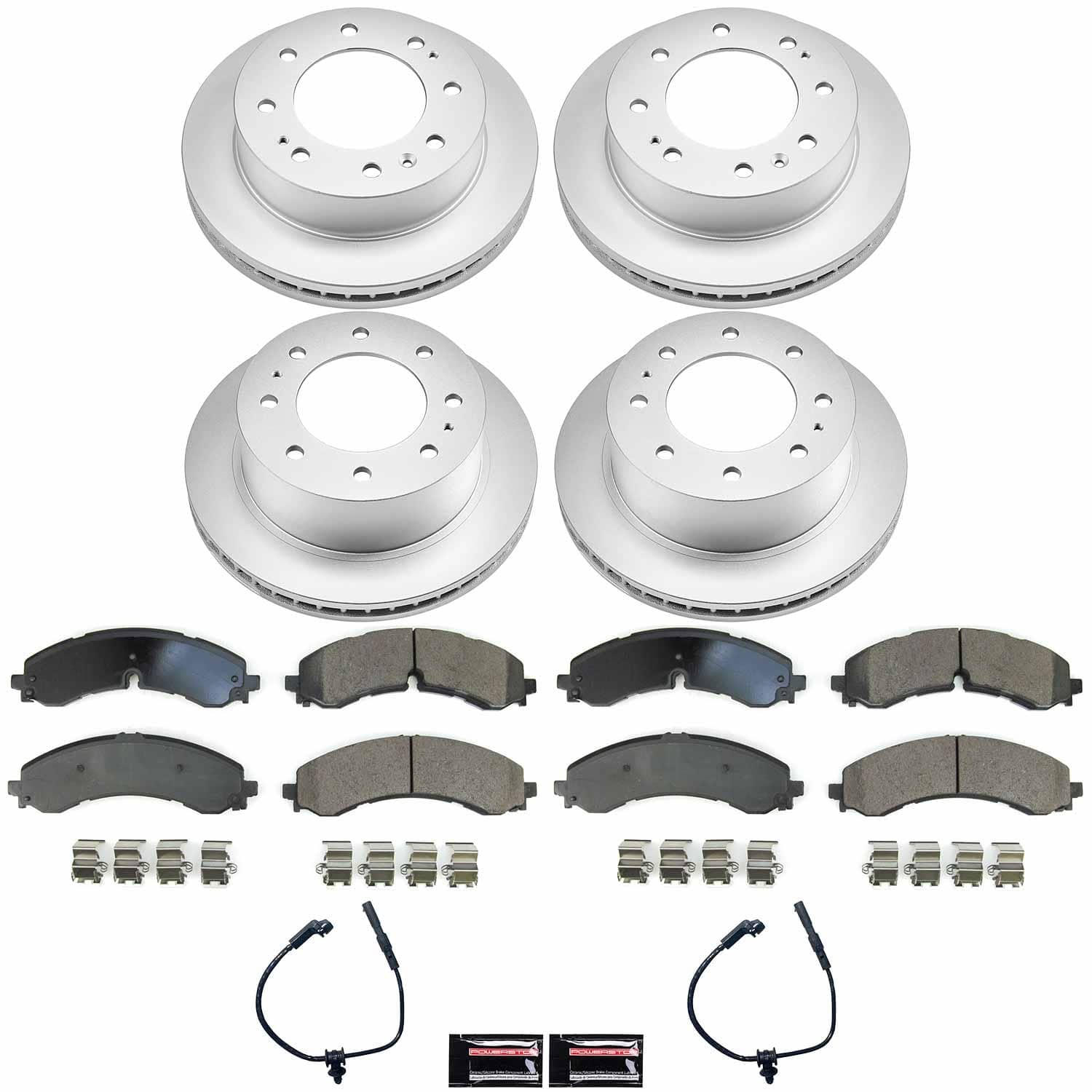 Power Stop - CRK8732 - Front and Rear - Disc Brake Pad and Rotor Kit