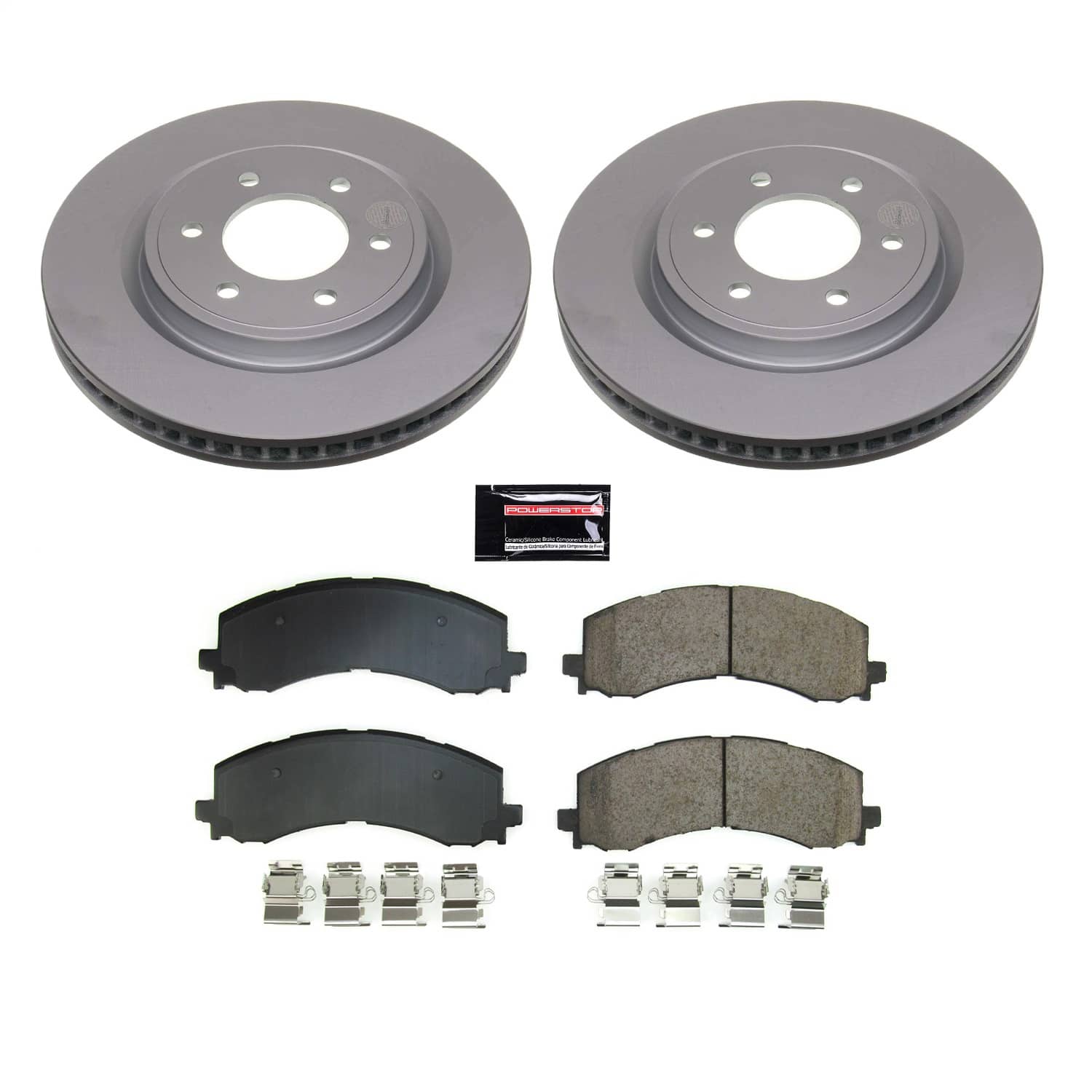 Power Stop - CRK8744 - Front - Disc Brake Pad and Rotor Kit