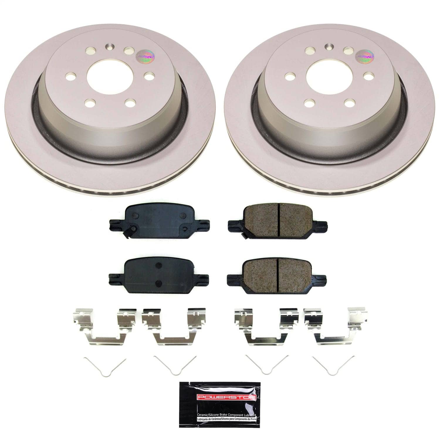 Power Stop - CRK8761 - Rear - Disc Brake Pad and Rotor Kit