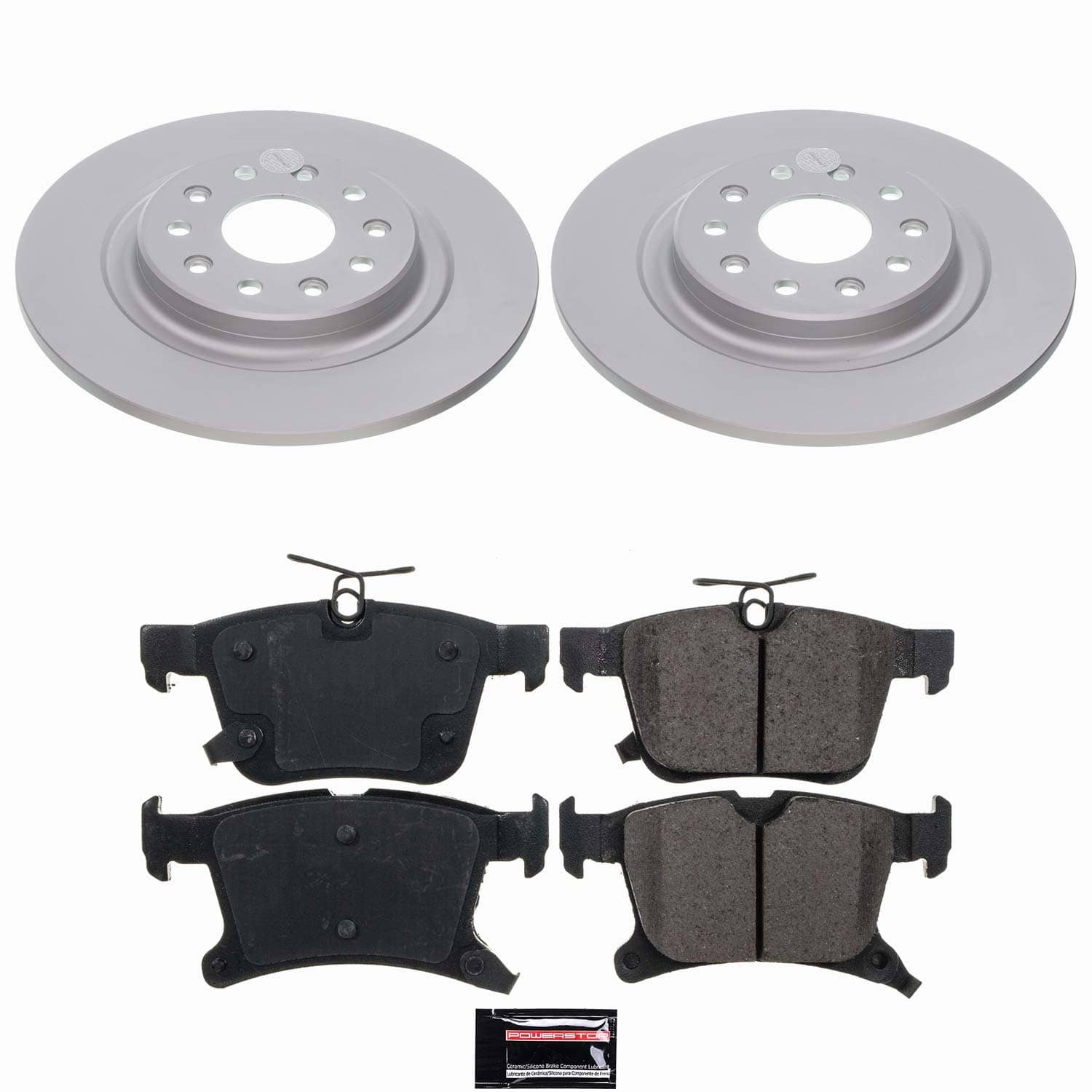 Power Stop - CRK8762 - Rear - Disc Brake Pad and Rotor Kit