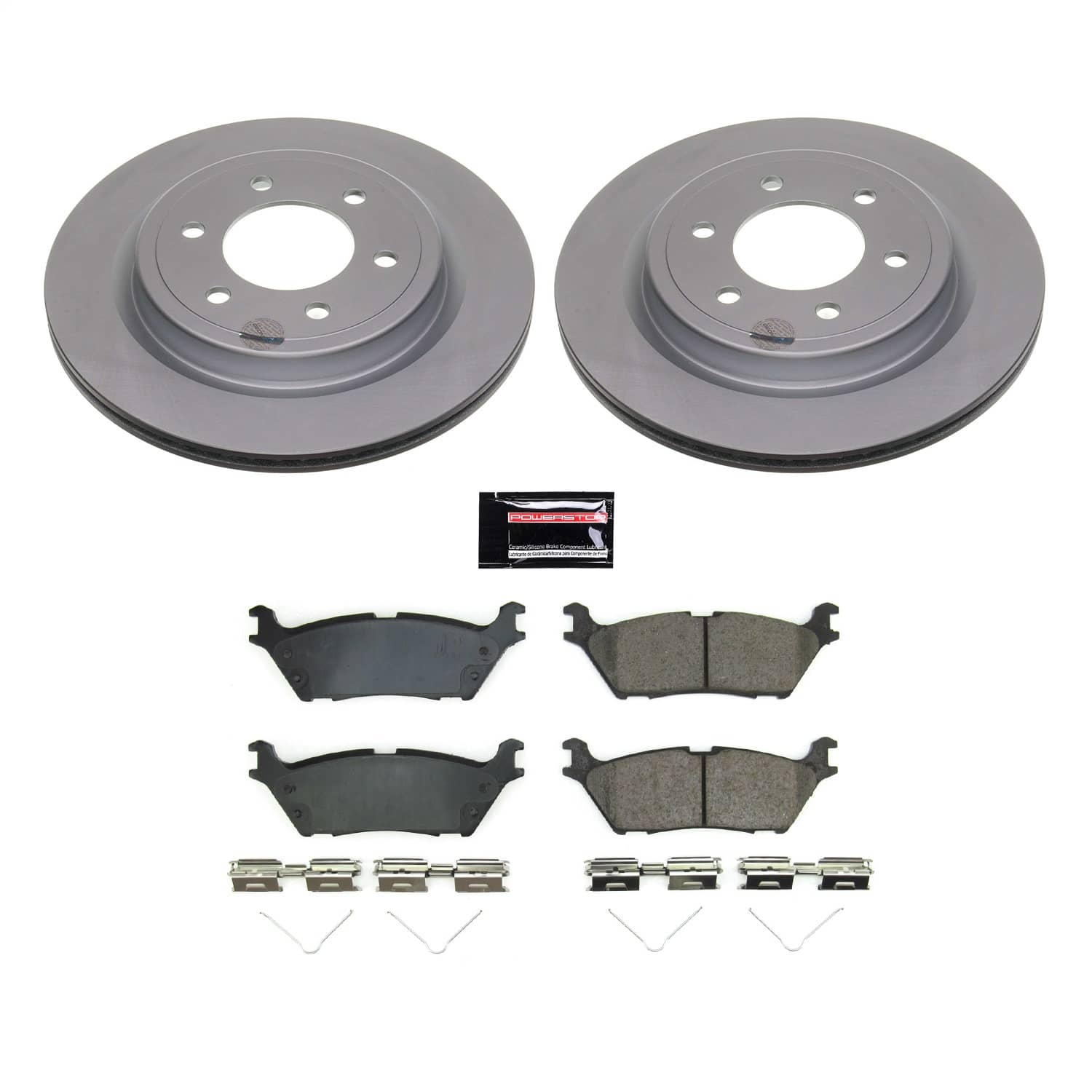 Power Stop - CRK8764 - Rear - Disc Brake Pad and Rotor Kit
