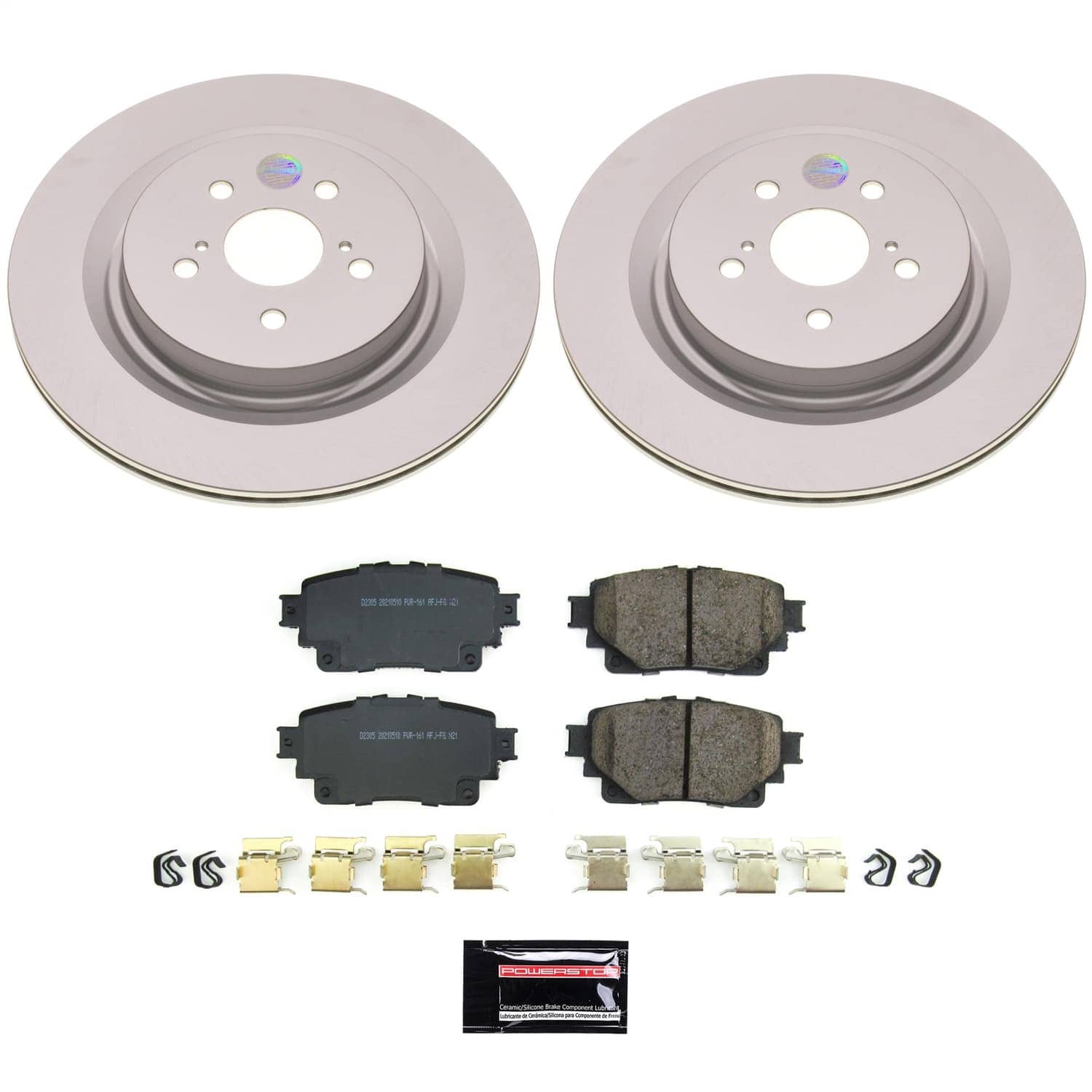 Power Stop - CRK8773 - Rear - Disc Brake Pad and Rotor Kit