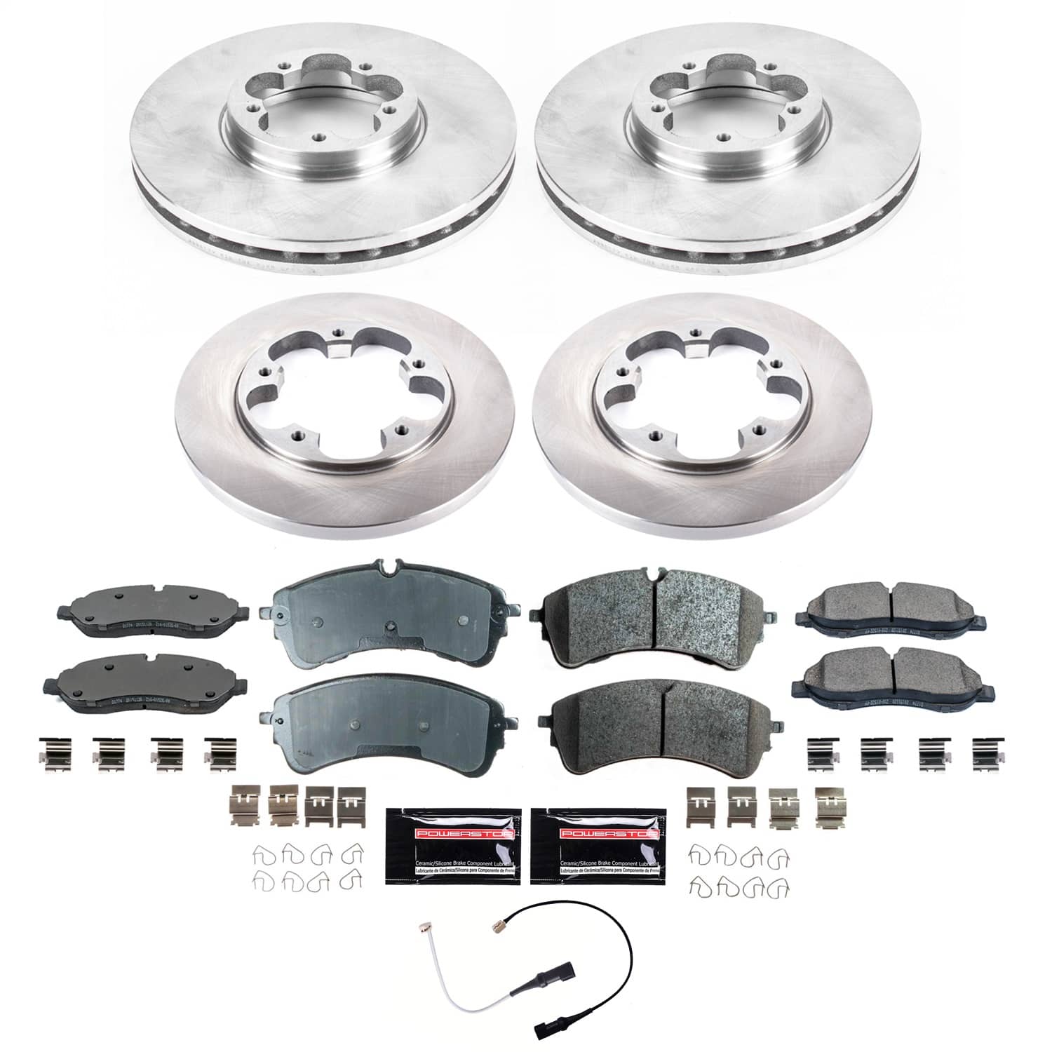 Power Stop - CRK8805 - Front and Rear - Disc Brake Pad and Rotor Kit