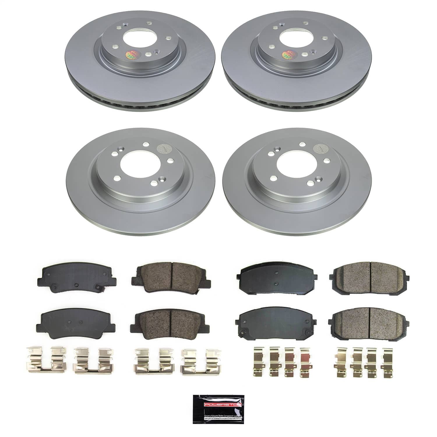 Power Stop - CRK8809 - Front and Rear - Disc Brake Pad and Rotor Kit