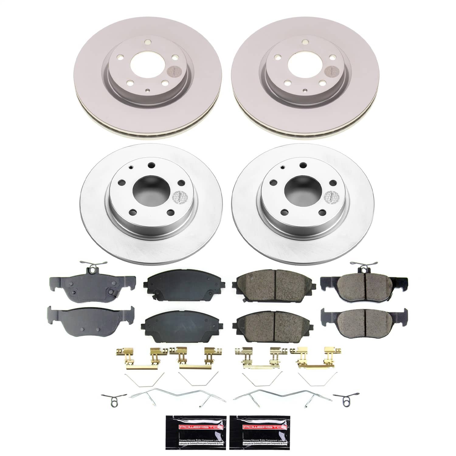 Power Stop - CRK8815 - Front and Rear - Disc Brake Pad and Rotor Kit