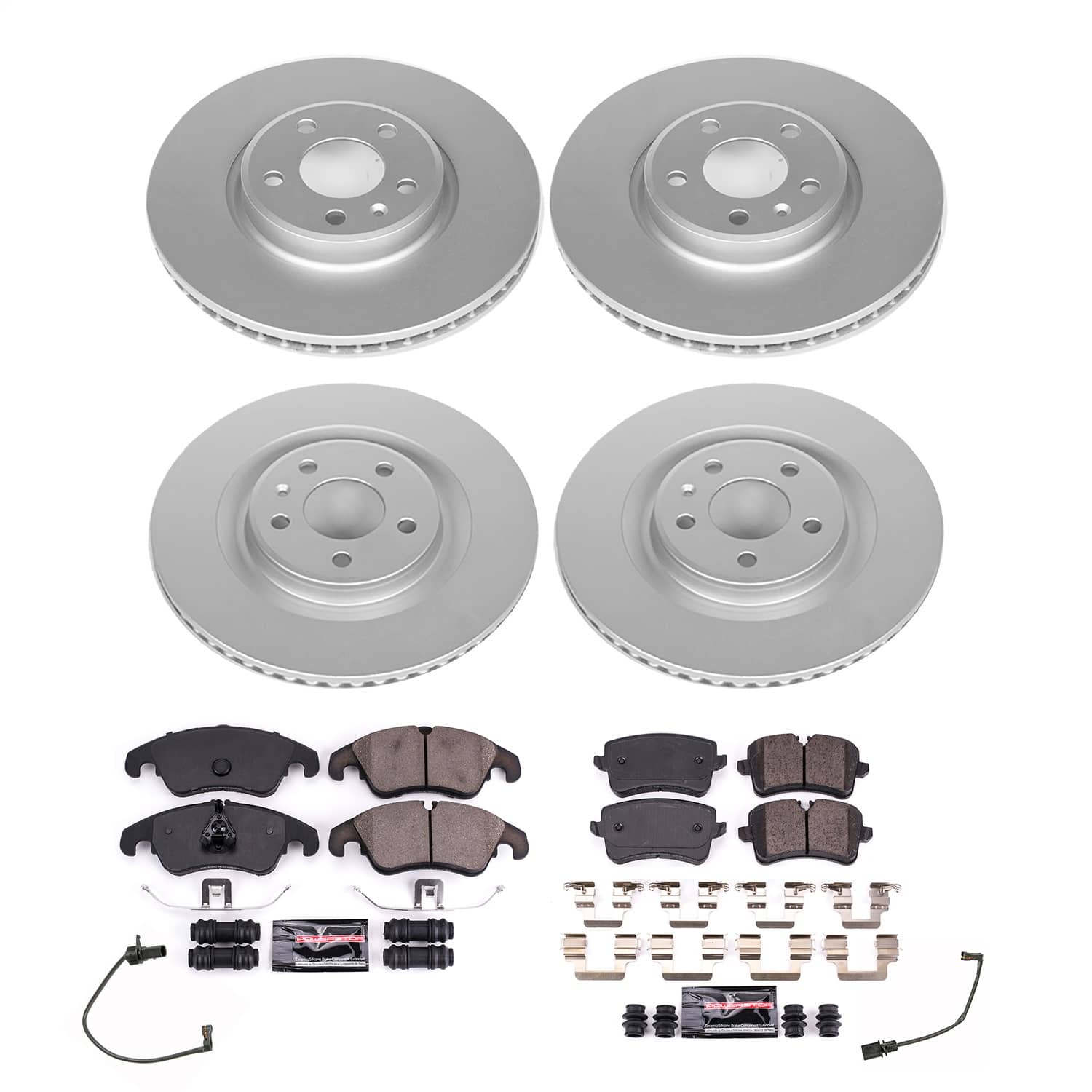 Power Stop - CRK8883 - Front and Rear - Disc Brake Pad and Rotor Kit