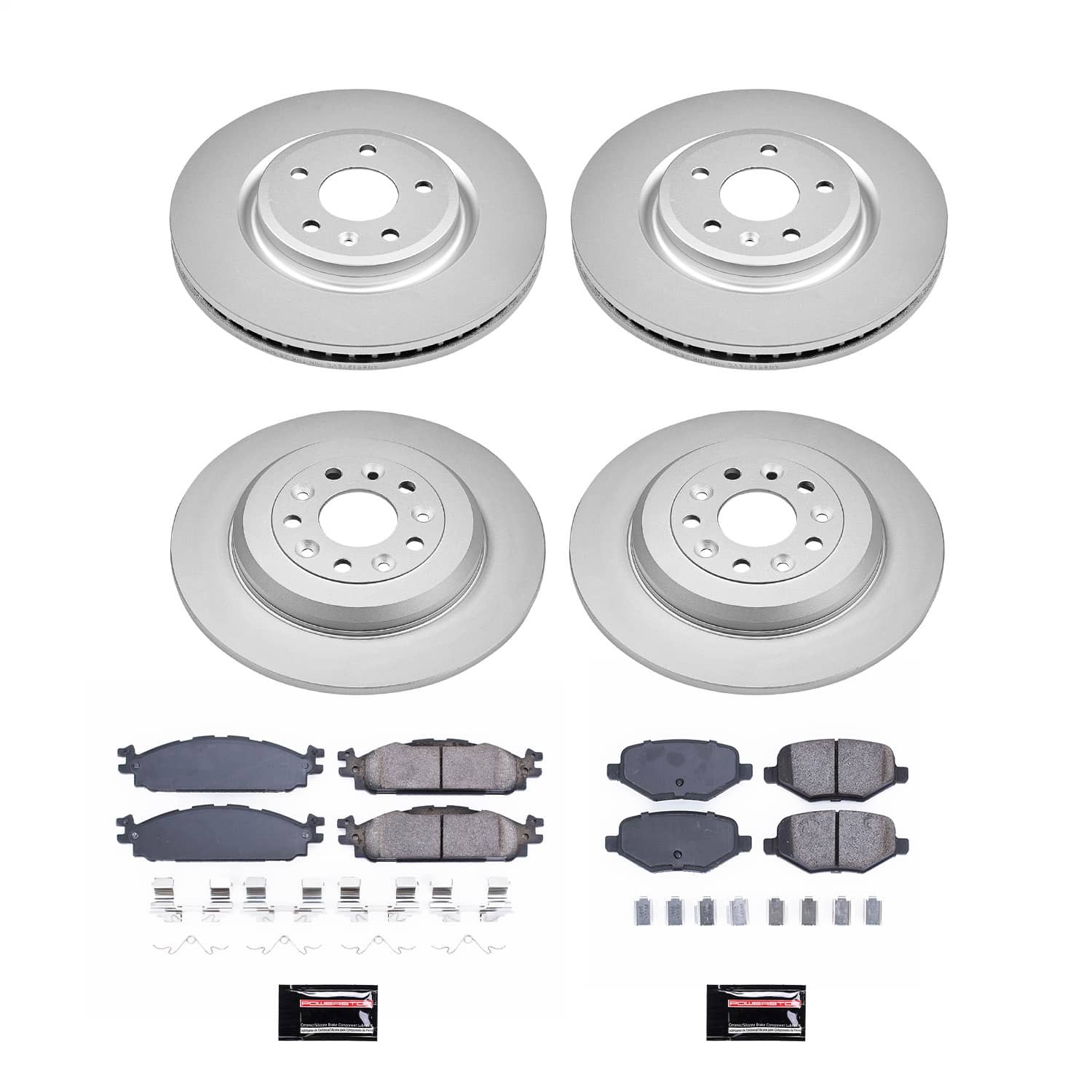 Power Stop - CRK8971 - Front and Rear - Disc Brake Pad and Rotor Kit
