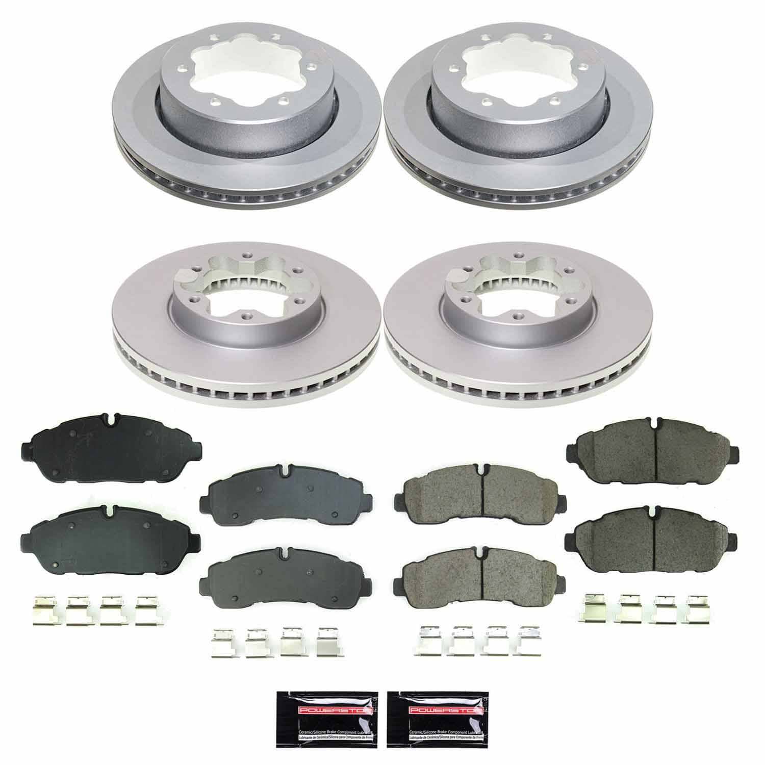 Power Stop - CRK8984 - Front and Rear - Disc Brake Pad and Rotor Kit
