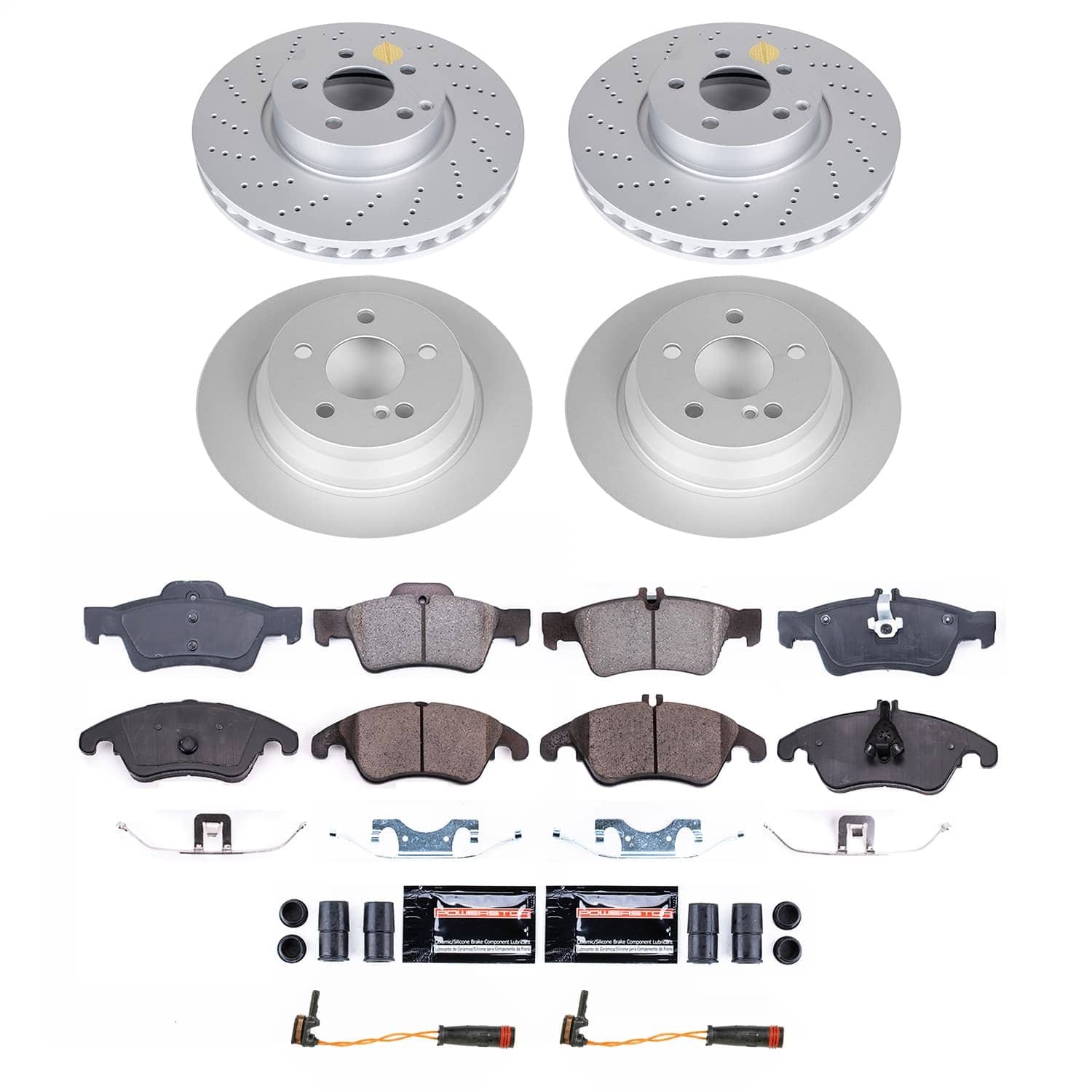 Power Stop - CRK9038 - Front and Rear - Disc Brake Pad and Rotor Kit