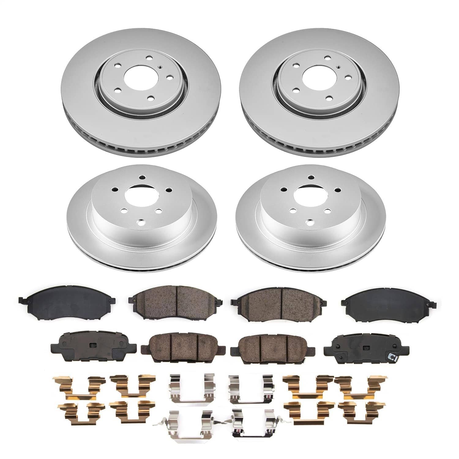 Power Stop - CRK9135 - Front and Rear - Disc Brake Pad and Rotor Kit