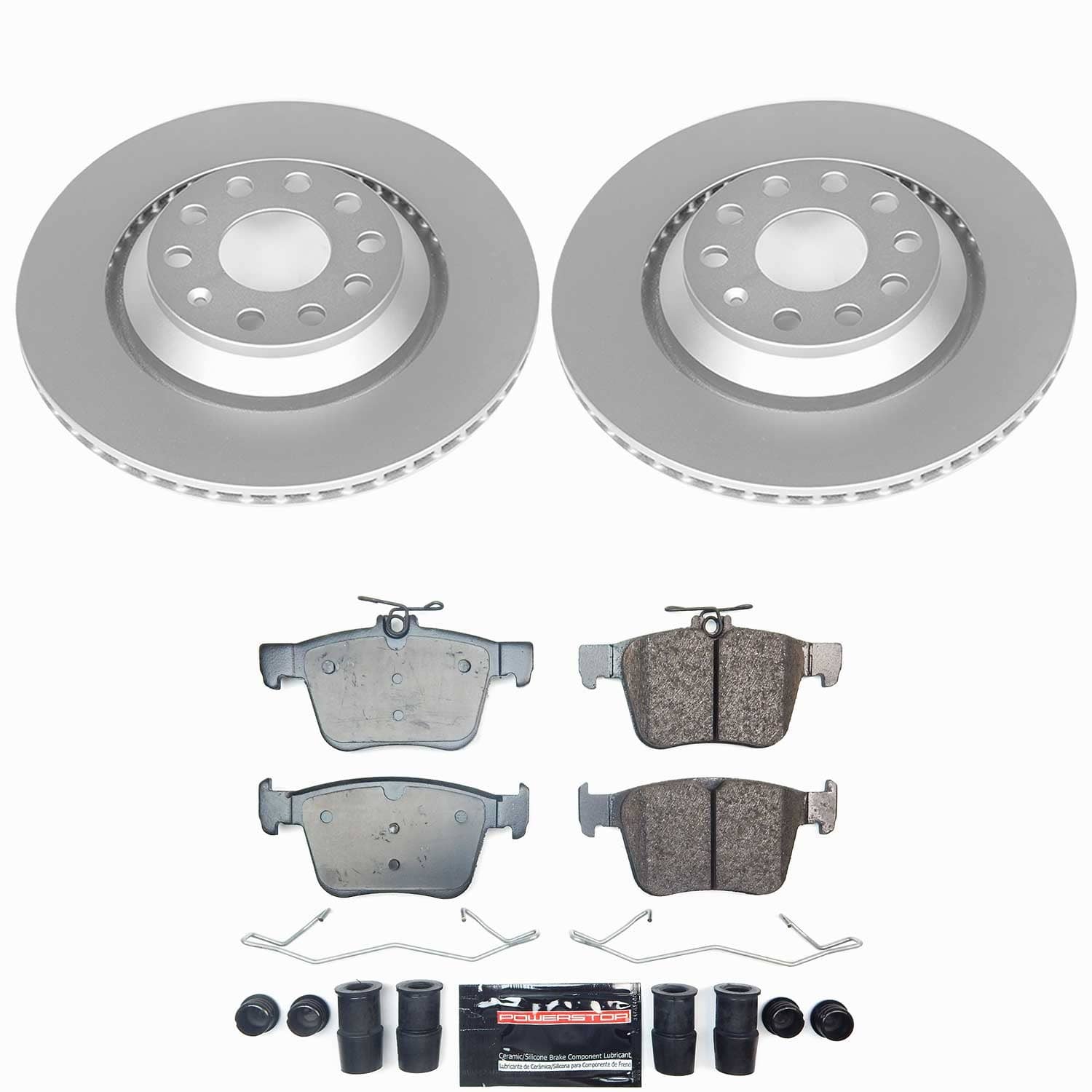 Power Stop - CRK9214 - Rear - Disc Brake Pad and Rotor Kit