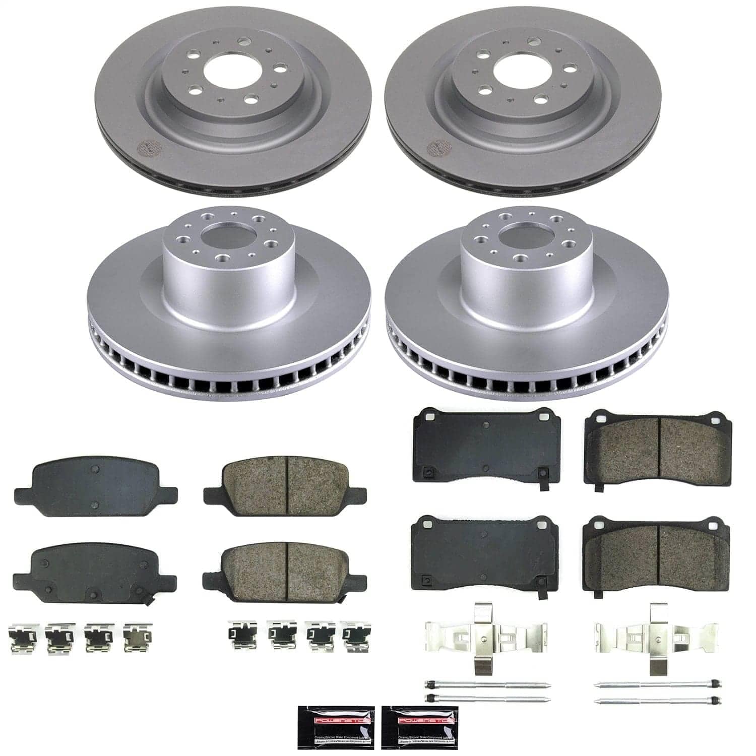 Power Stop - CRK9252 - Front and Rear - Disc Brake Pad and Rotor Kit