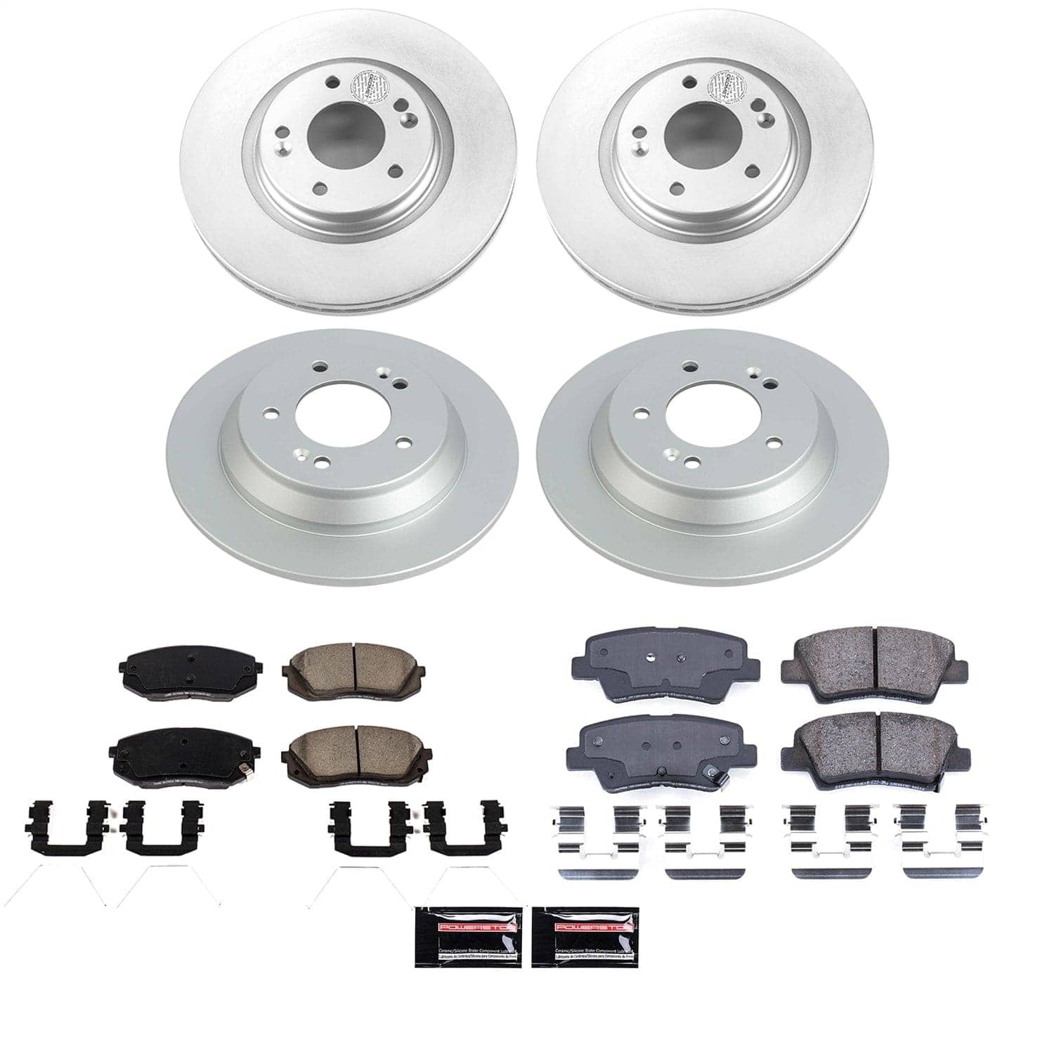 Power Stop - CRK9274 - Front and Rear - Disc Brake Pad and Rotor Kit