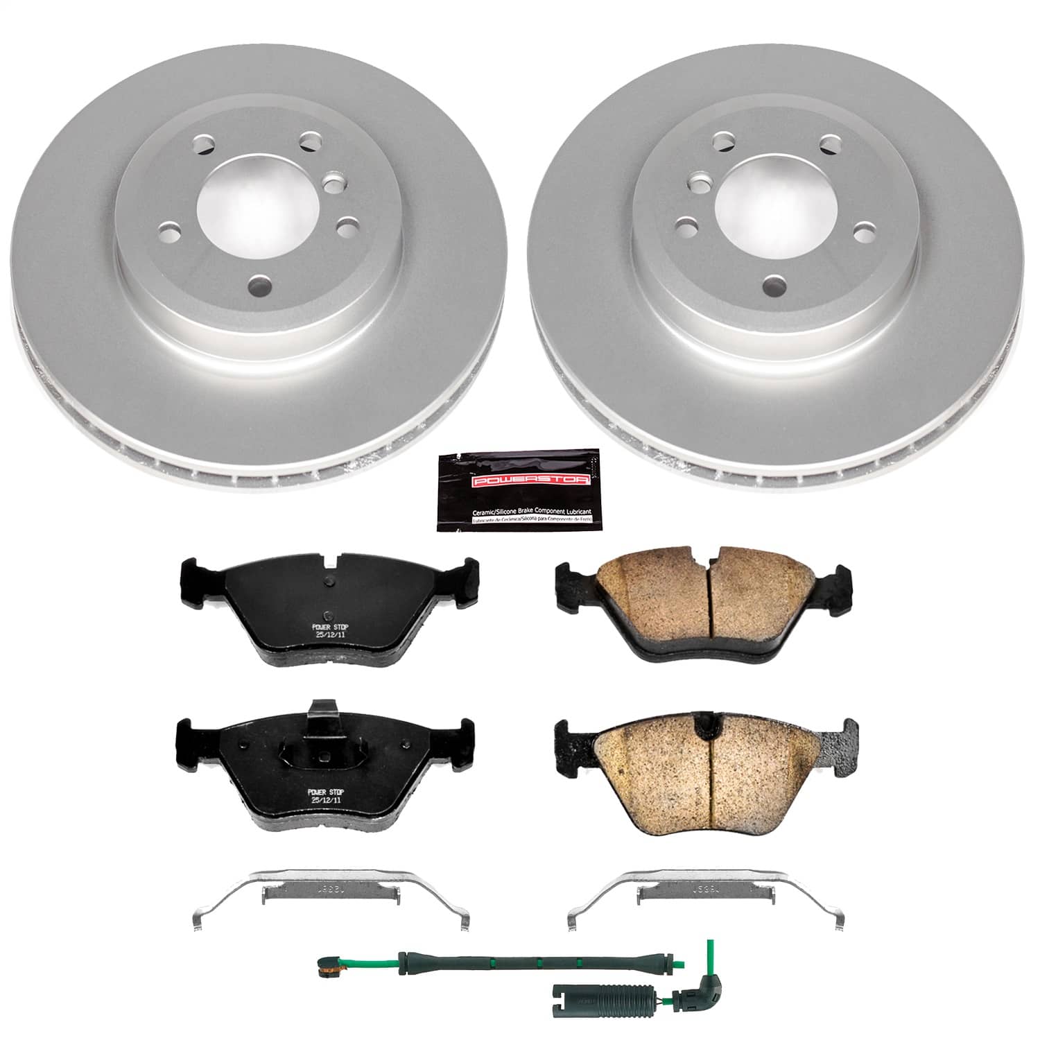 Power Stop - CRK933 - Front - Disc Brake Pad and Rotor Kit