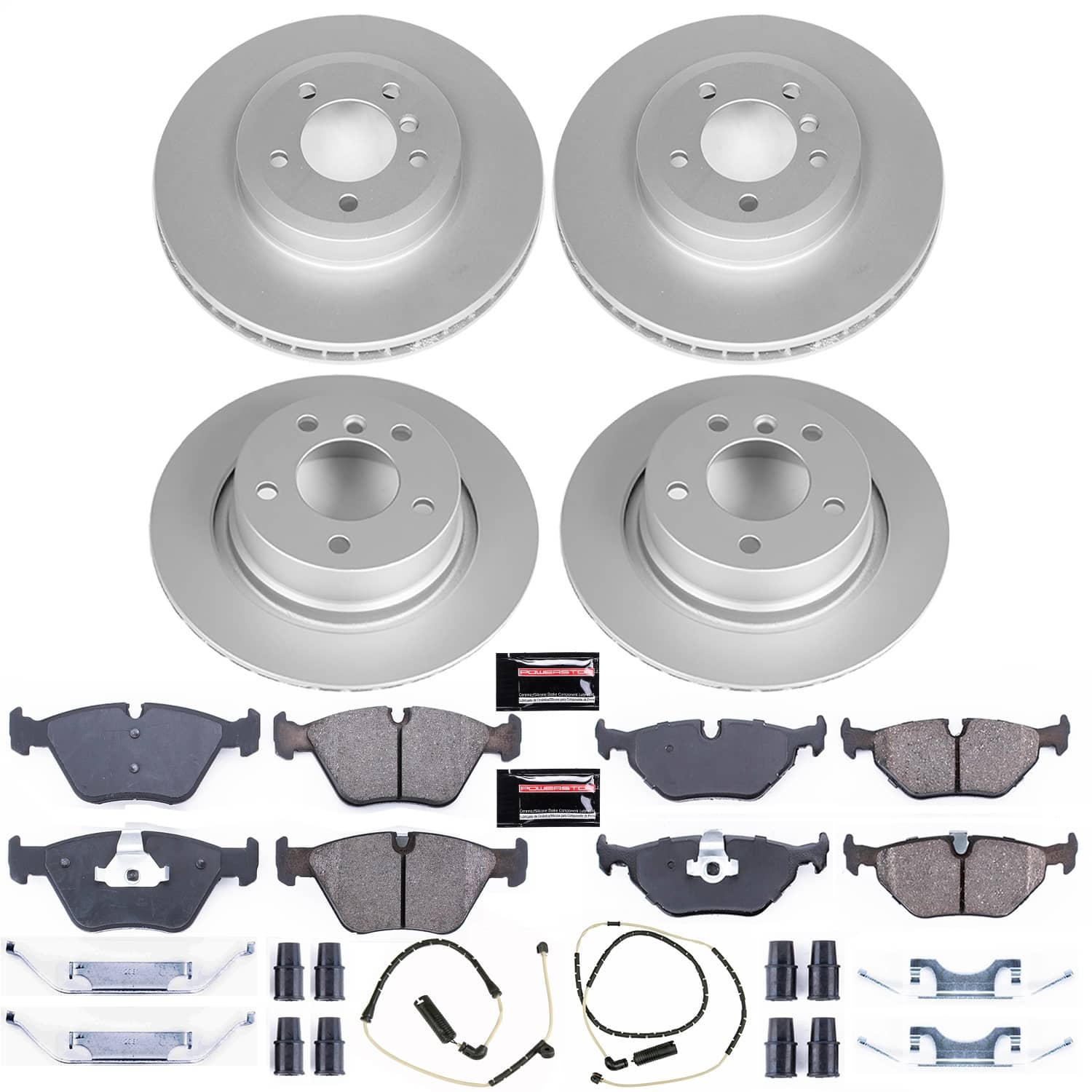 Power Stop - CRK935 - Front and Rear - Disc Brake Pad and Rotor Kit
