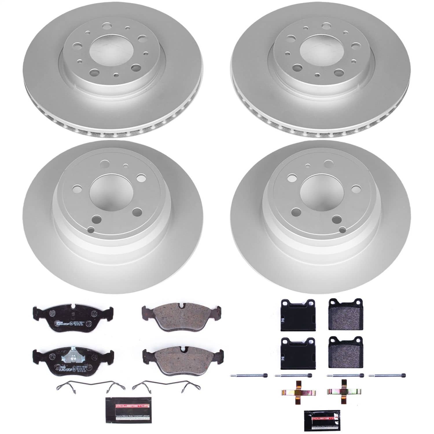 Power Stop - ESK2728 - Front and Rear - Disc Brake Pad and Rotor Kit