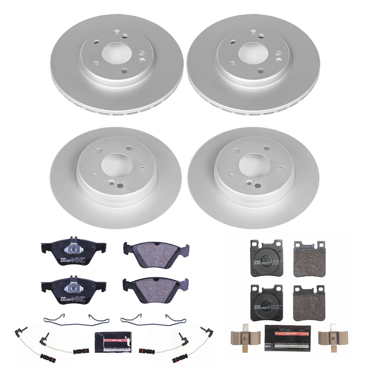 Power Stop - ESK2785 - Front and Rear - Disc Brake Pad and Rotor Kit