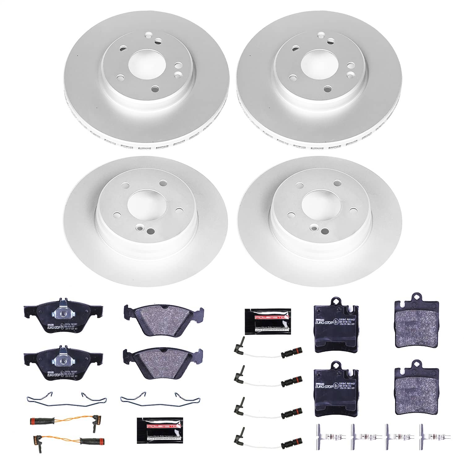 Power Stop - ESK2786 - Front and Rear - Disc Brake Pad and Rotor Kit