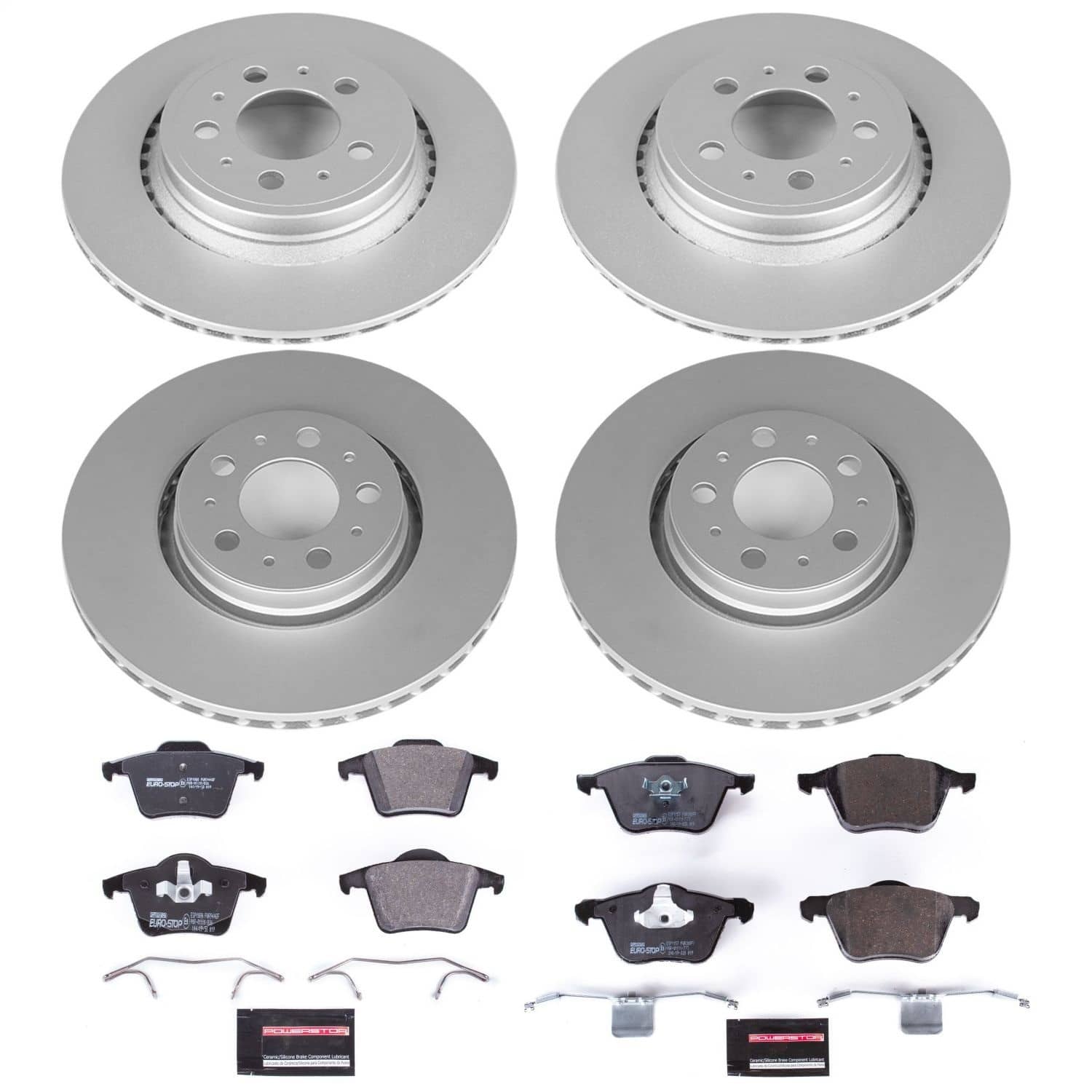 Power Stop - ESK2835 - Front and Rear - Disc Brake Pad and Rotor Kit