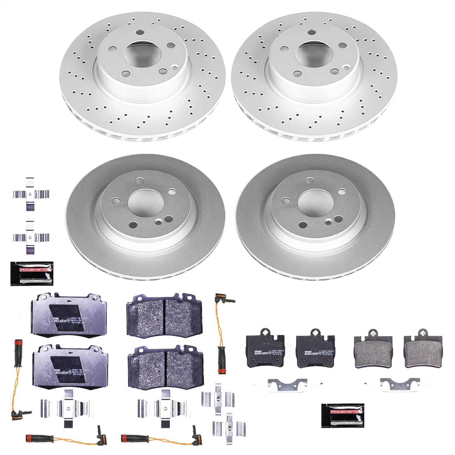 Power Stop - ESK2851 - Front and Rear - Disc Brake Pad and Rotor Kit