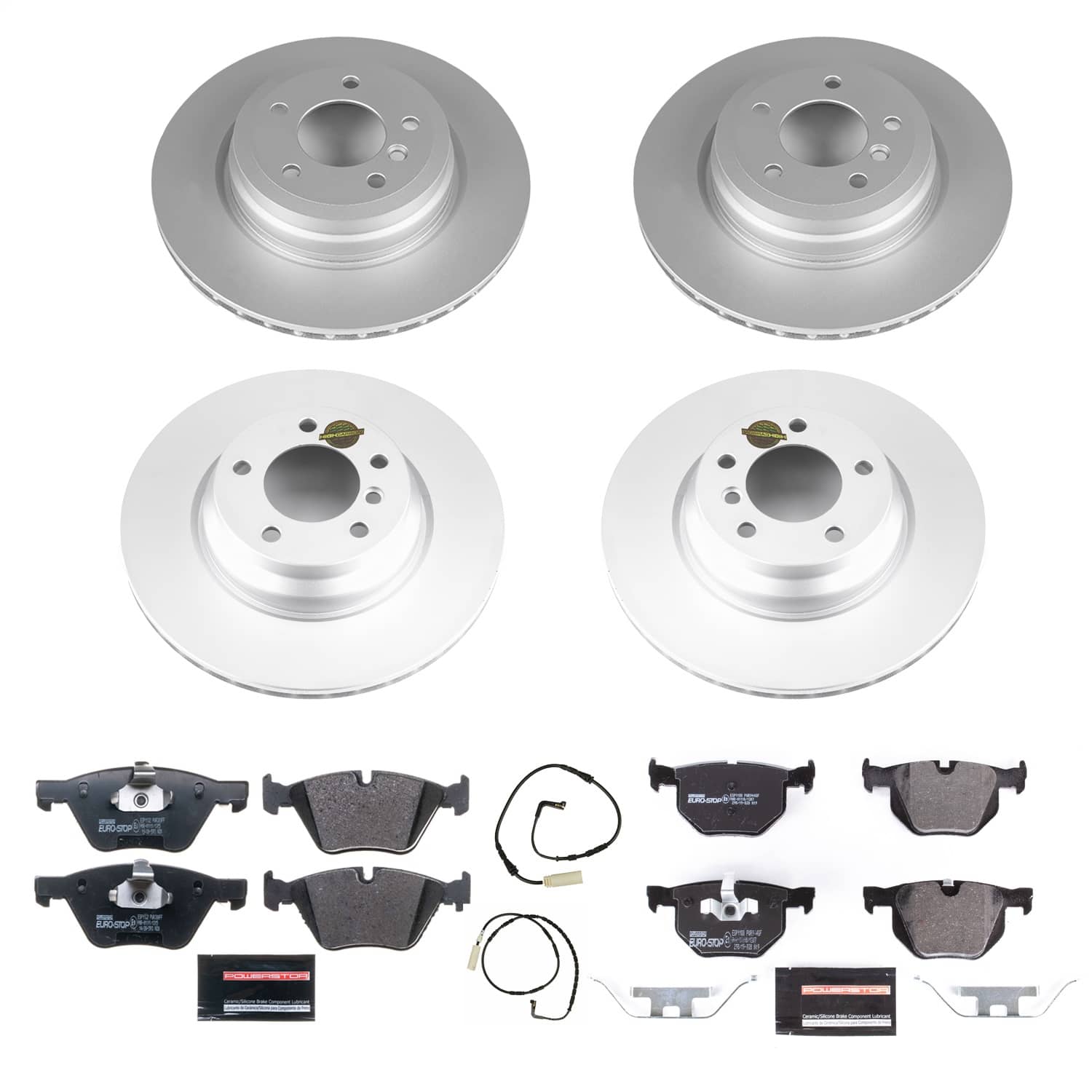 Power Stop - ESK2886 - Front and Rear - Disc Brake Pad and Rotor Kit