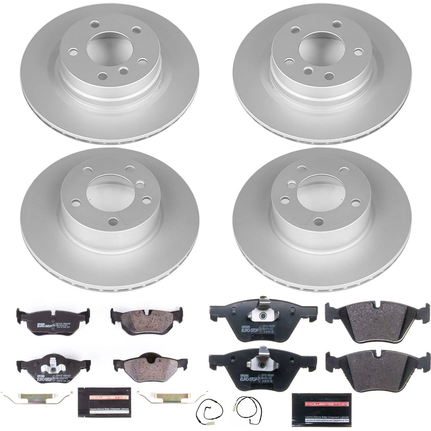 Power Stop - ESK2890 - Front and Rear - Disc Brake Pad and Rotor Kit
