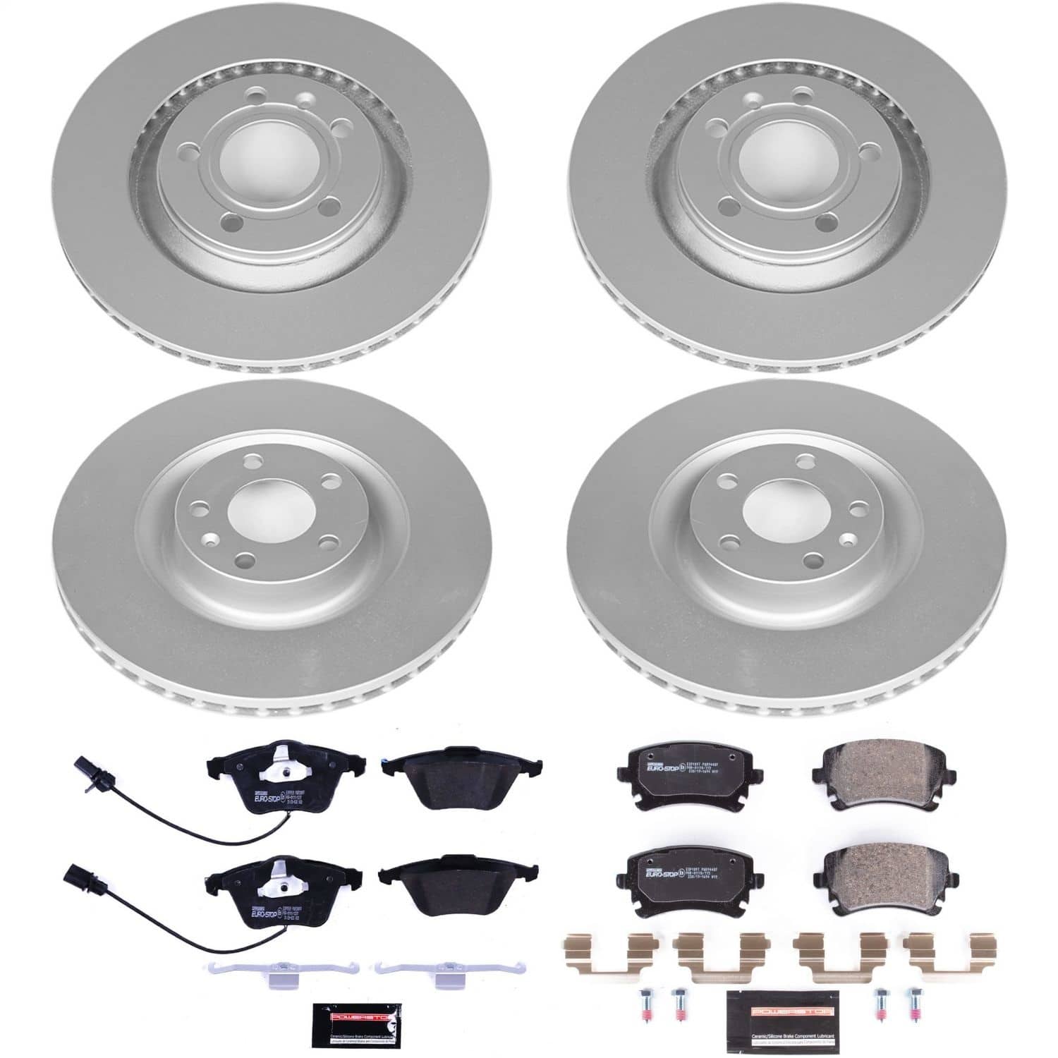 Power Stop - ESK4010 - Front and Rear - Disc Brake Pad and Rotor Kit