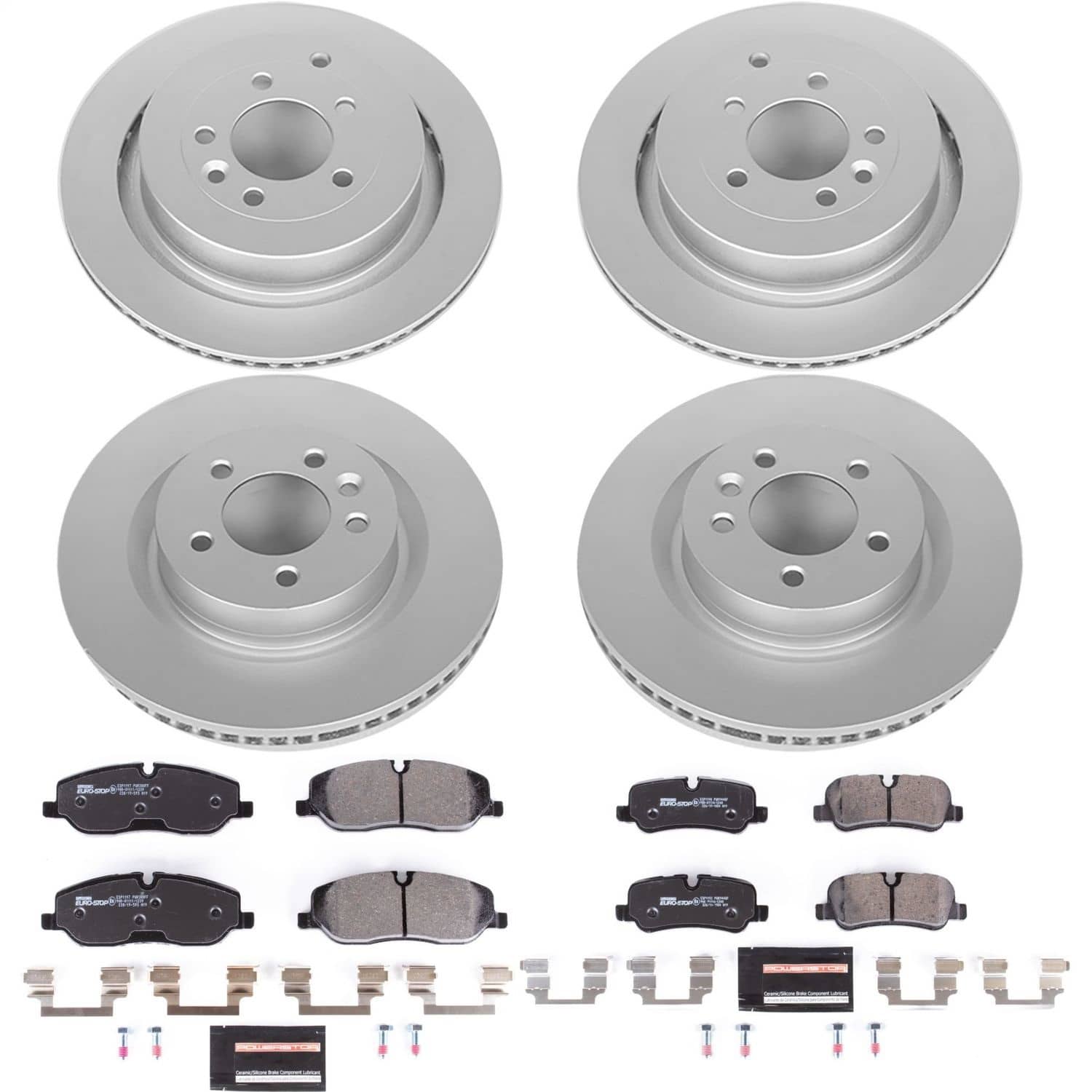 Power Stop - ESK4059 - Front and Rear - Disc Brake Pad and Rotor Kit