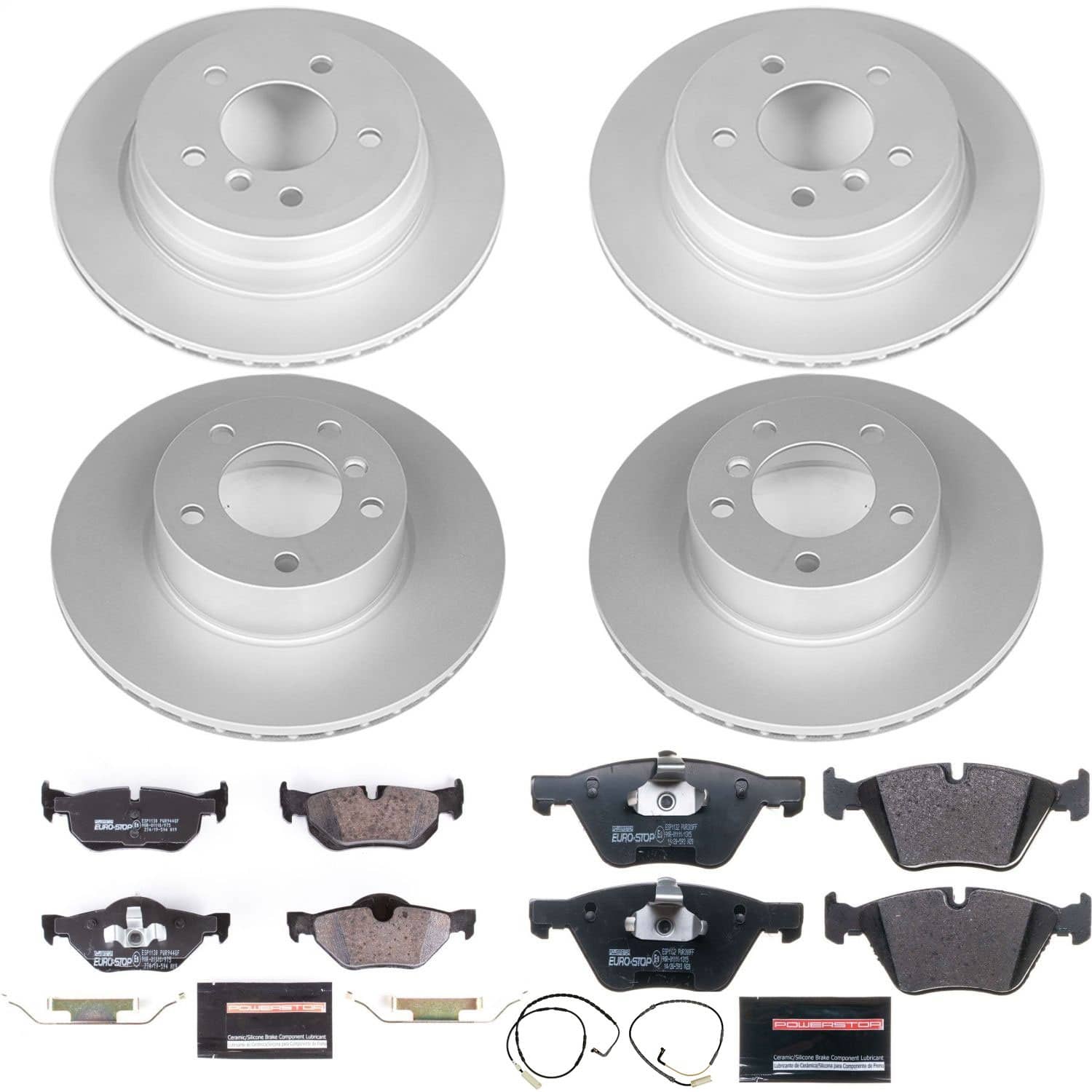 Power Stop - ESK4102 - Front and Rear - Disc Brake Pad and Rotor Kit