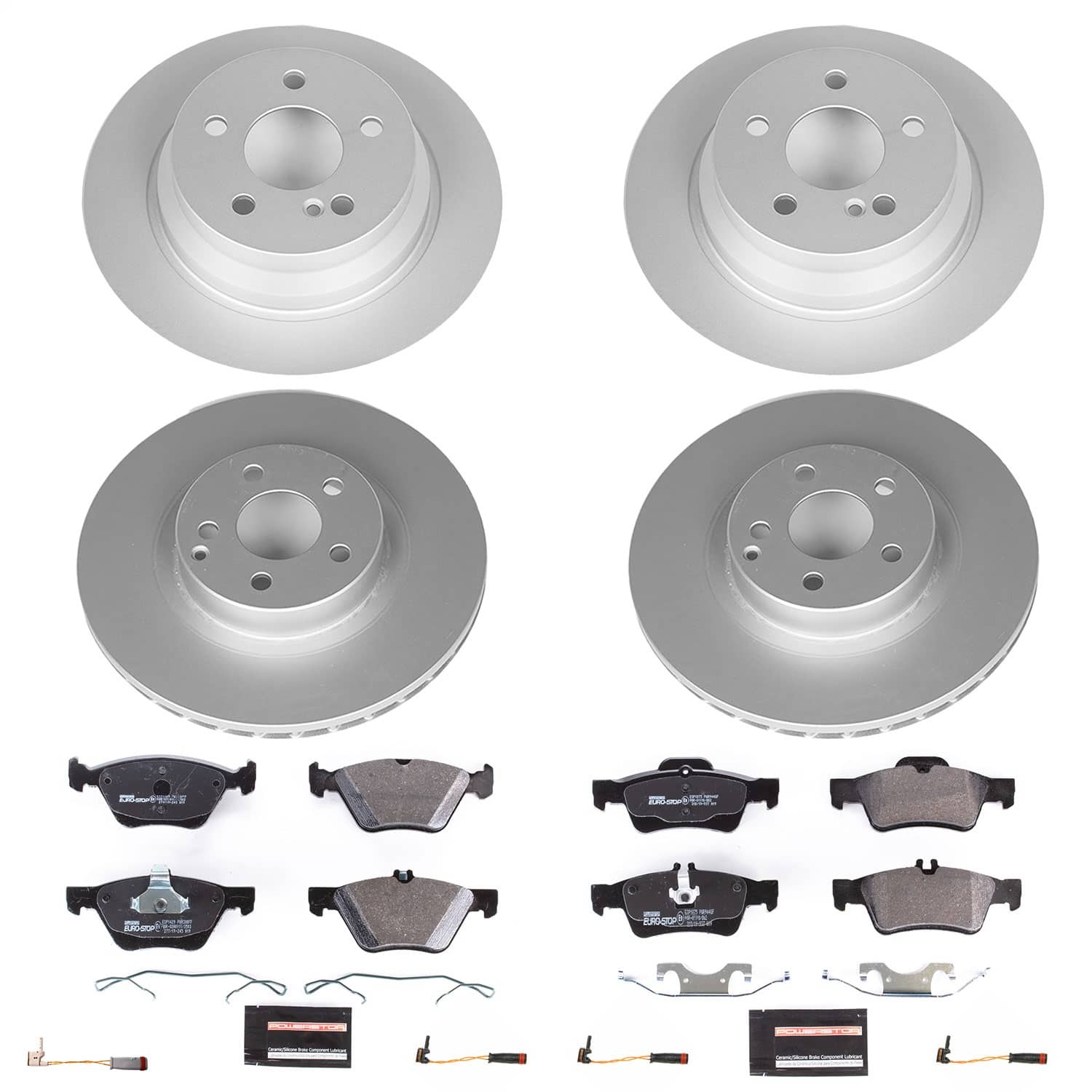 Power Stop - ESK4511 - Front and Rear - Disc Brake Pad and Rotor Kit