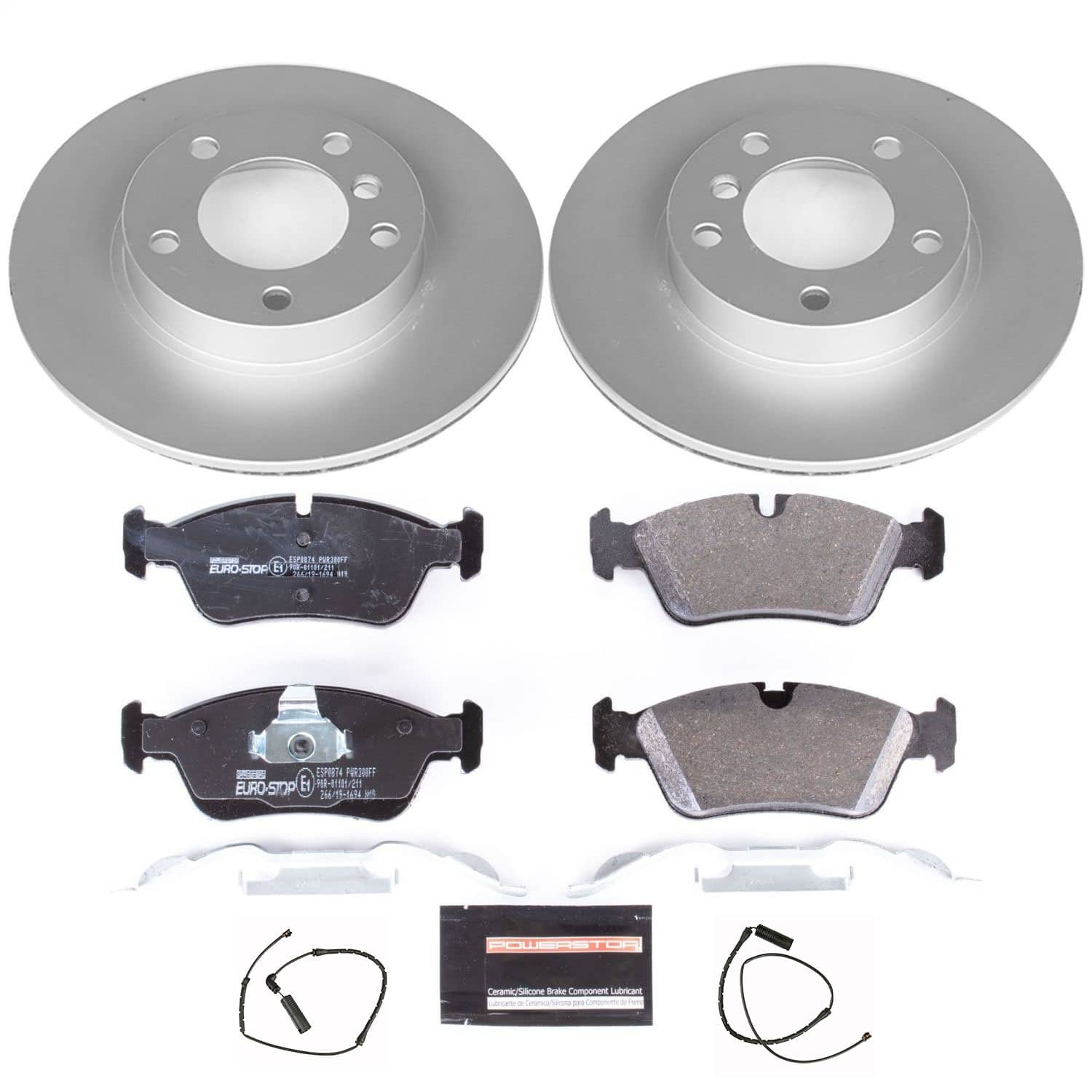 Power Stop - ESK496 - Front - Disc Brake Pad and Rotor Kit