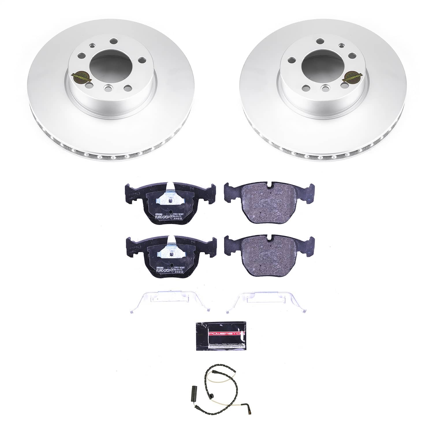 Power Stop - ESK508 - Front - Disc Brake Pad and Rotor Kit