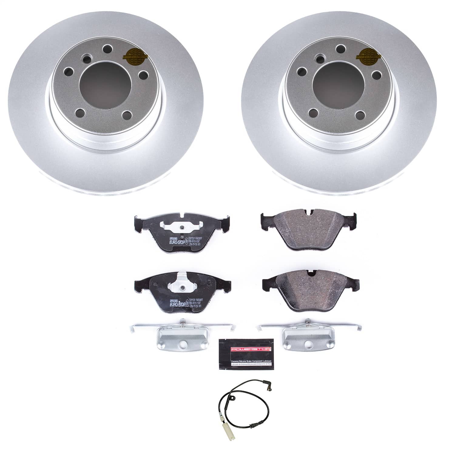 Power Stop - ESK5280 - Front - Disc Brake Pad and Rotor Kit