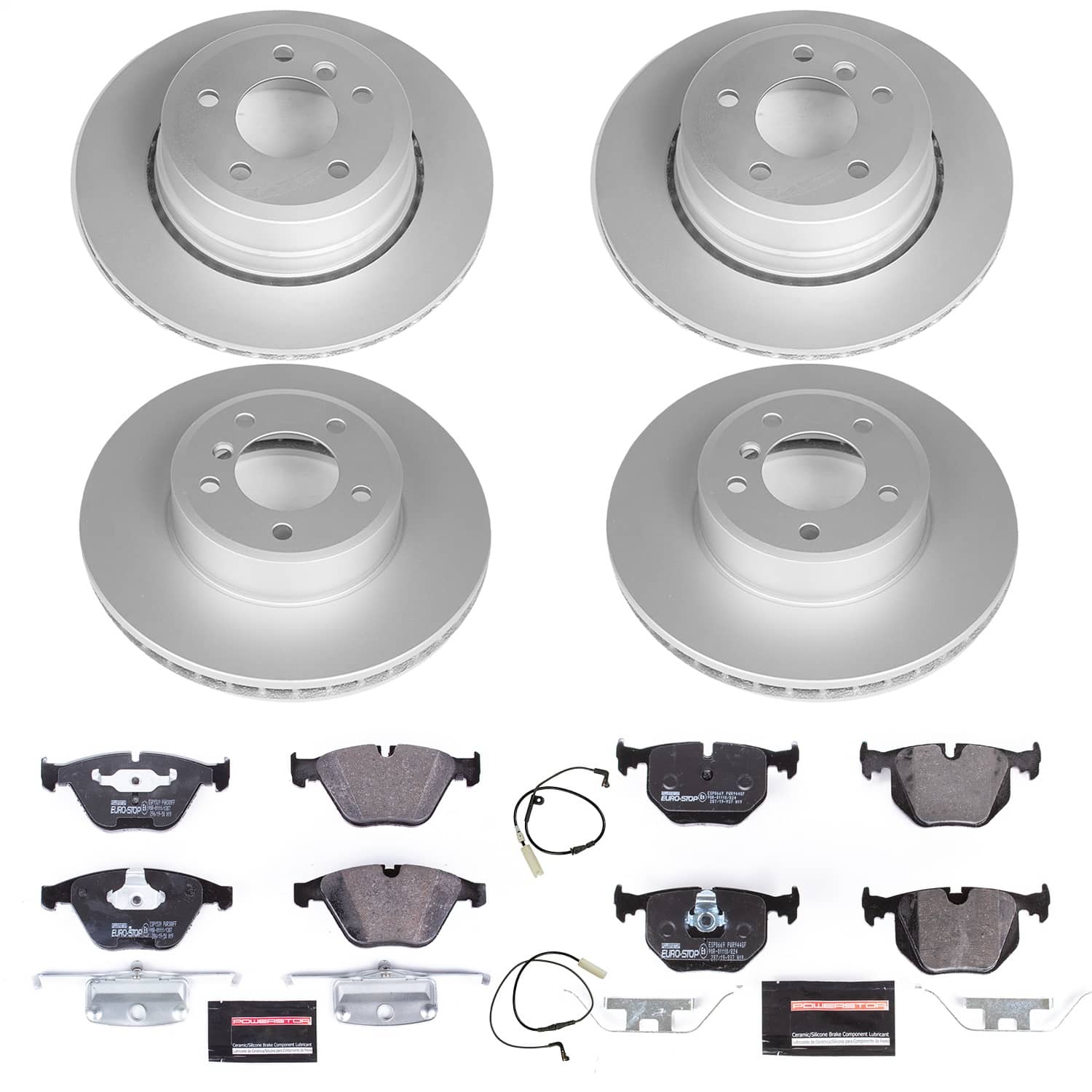 Power Stop - ESK5440 - Front and Rear - Disc Brake Pad and Rotor Kit