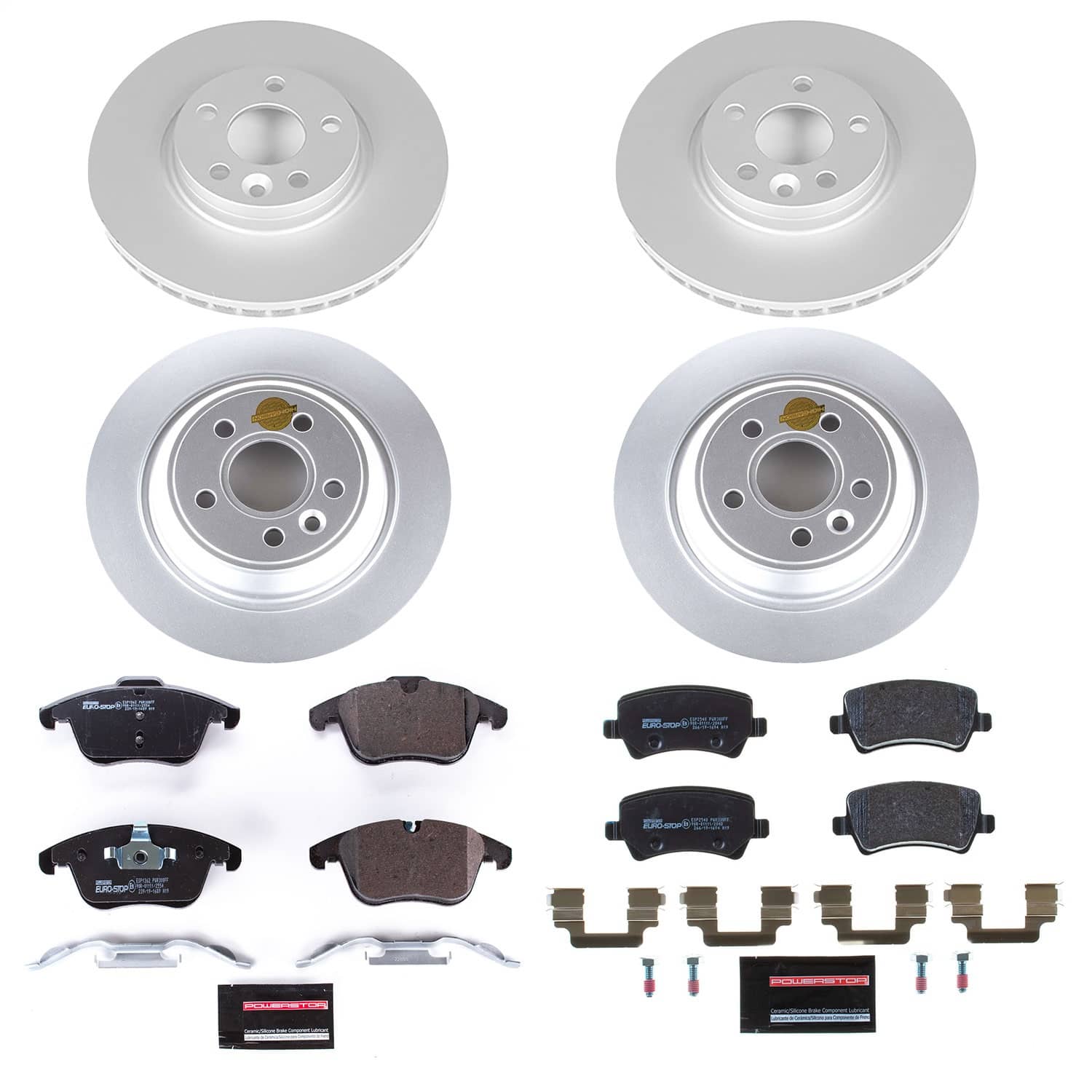 Power Stop - ESK5611 - Front and Rear - Disc Brake Pad and Rotor Kit