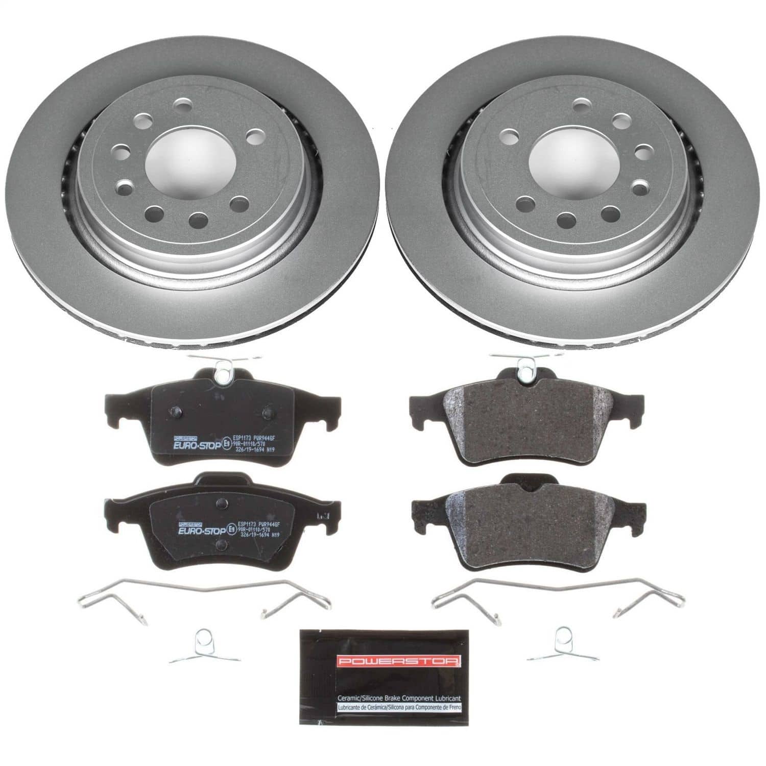 Power Stop - ESK5698 - Rear - Disc Brake Pad and Rotor Kit