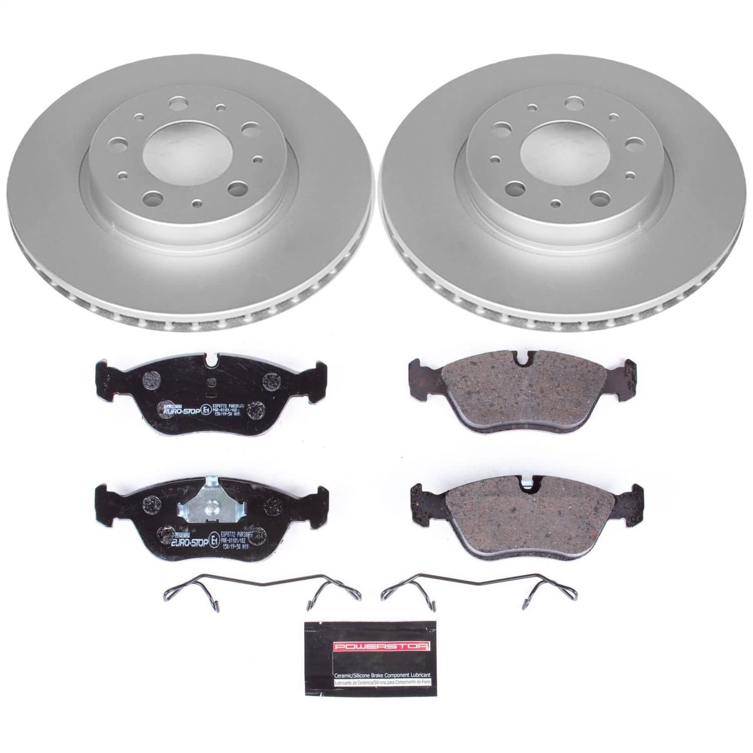 Power Stop - ESK572 - Front - Disc Brake Pad and Rotor Kit