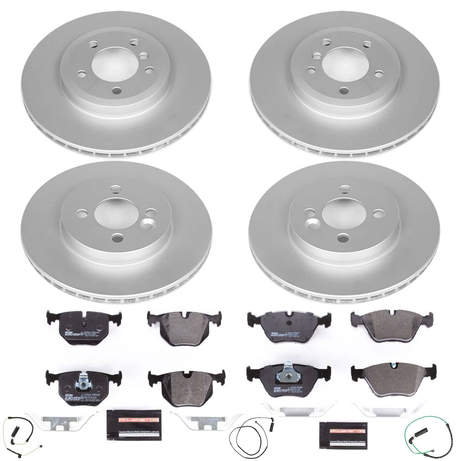 Power Stop - ESK5728 - Front and Rear - Disc Brake Pad and Rotor Kit