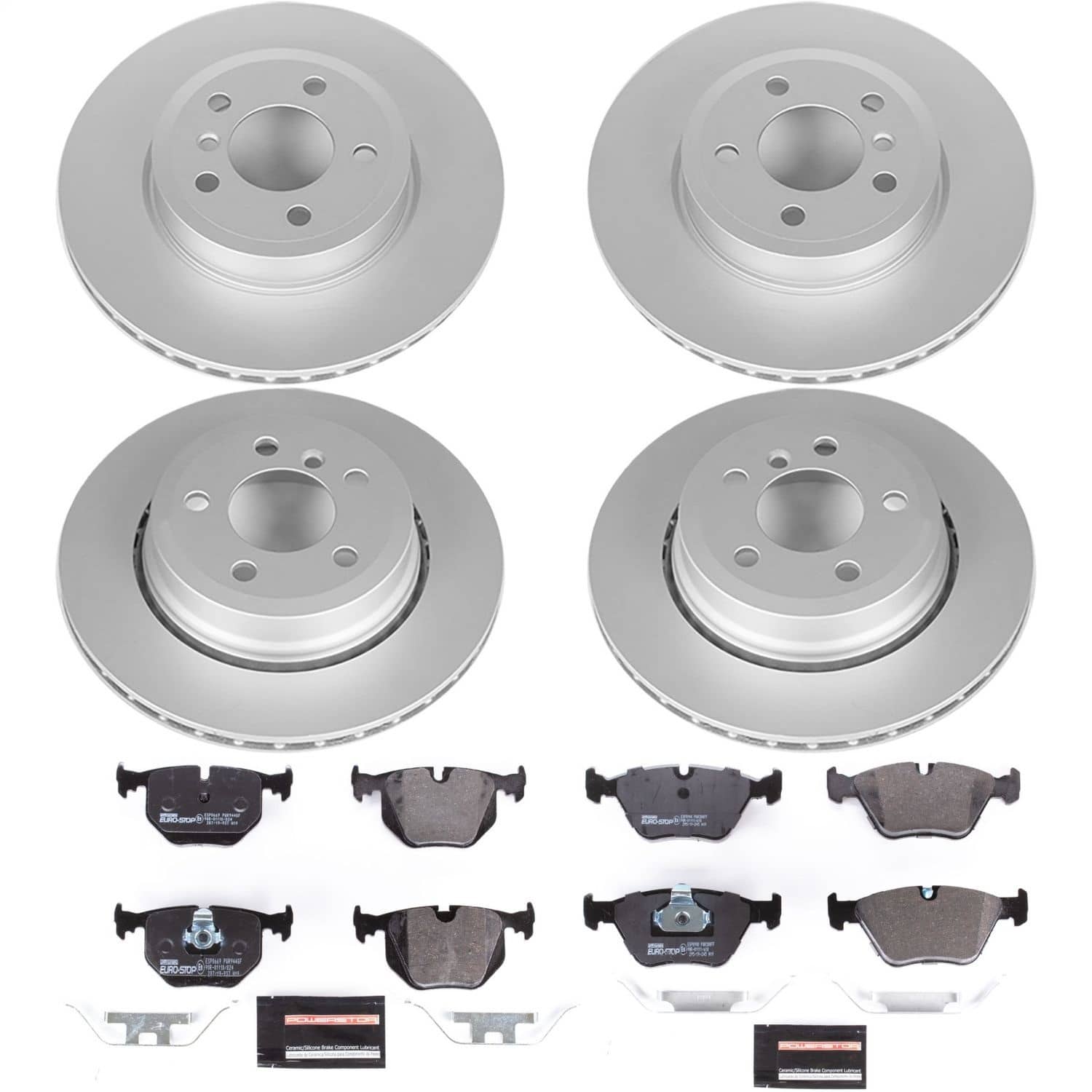 Power Stop - ESK5737 - Front and Rear - Disc Brake Pad and Rotor Kit