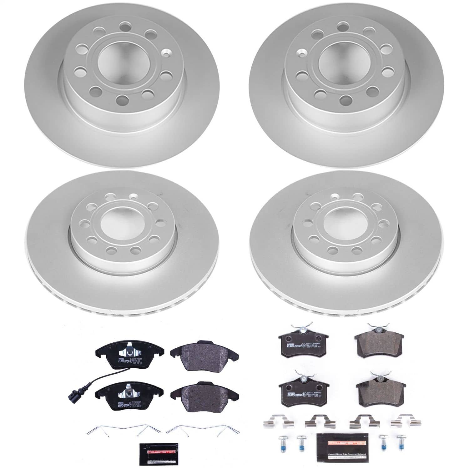 Power Stop - ESK5749 - Front and Rear - Disc Brake Pad and Rotor Kit