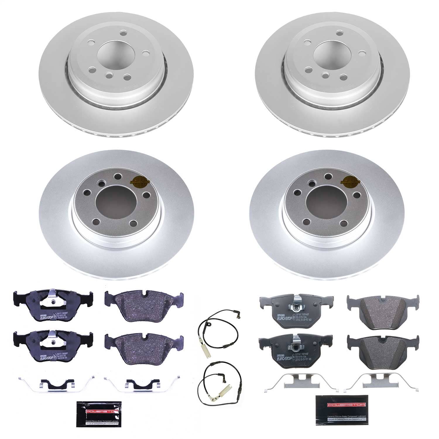 Power Stop - ESK5764 - Front and Rear - Disc Brake Pad and Rotor Kit